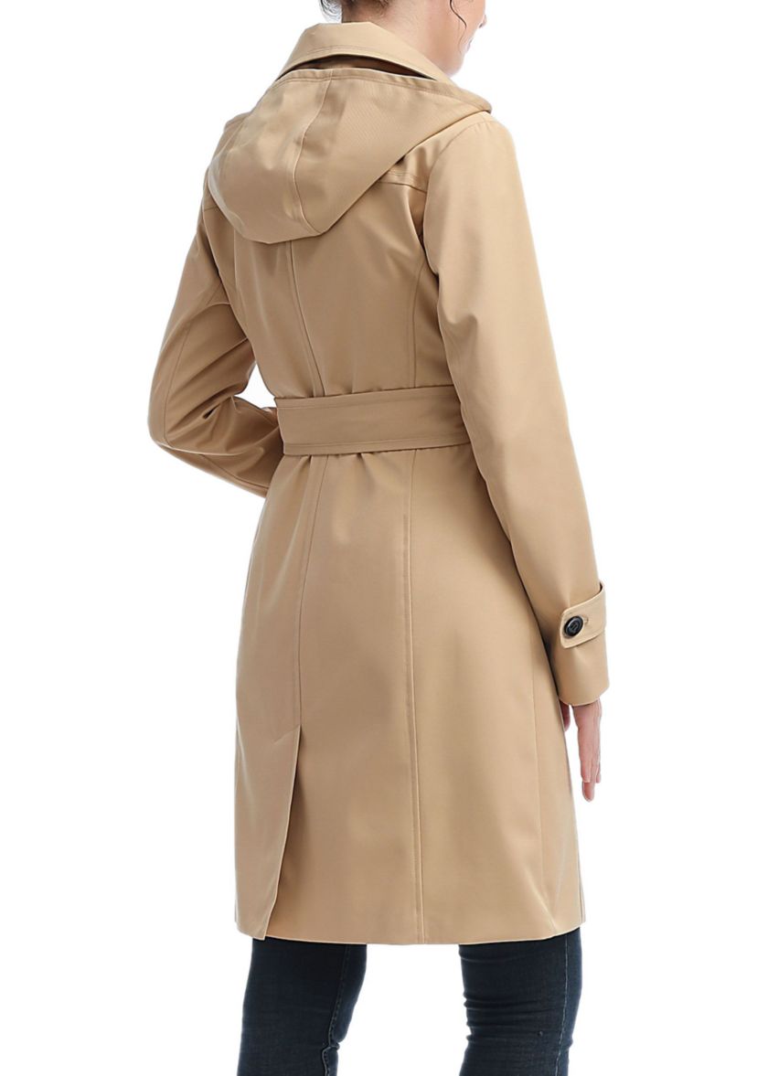 Womens Adel Waterproof Hooded Trench Coat