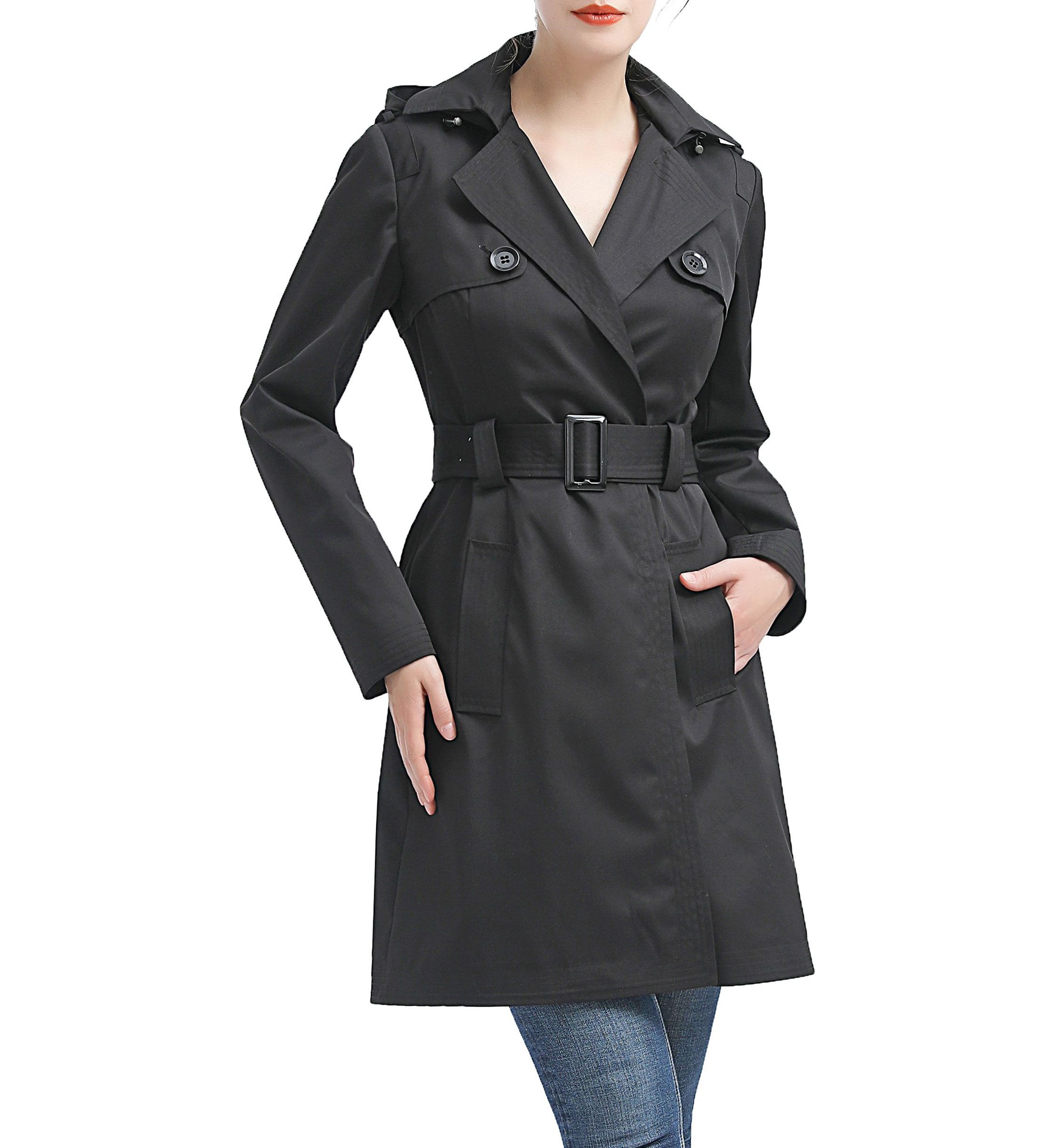 Angie Waterproof Hooded Trench Coat