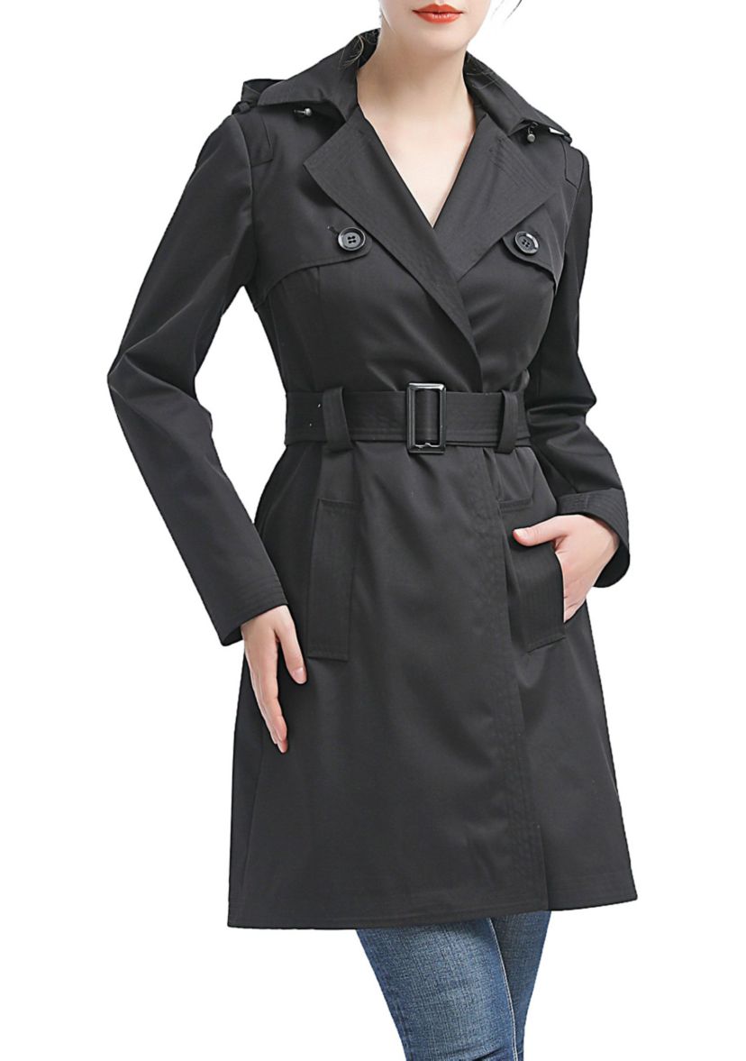 Angie Waterproof Hooded Trench Coat