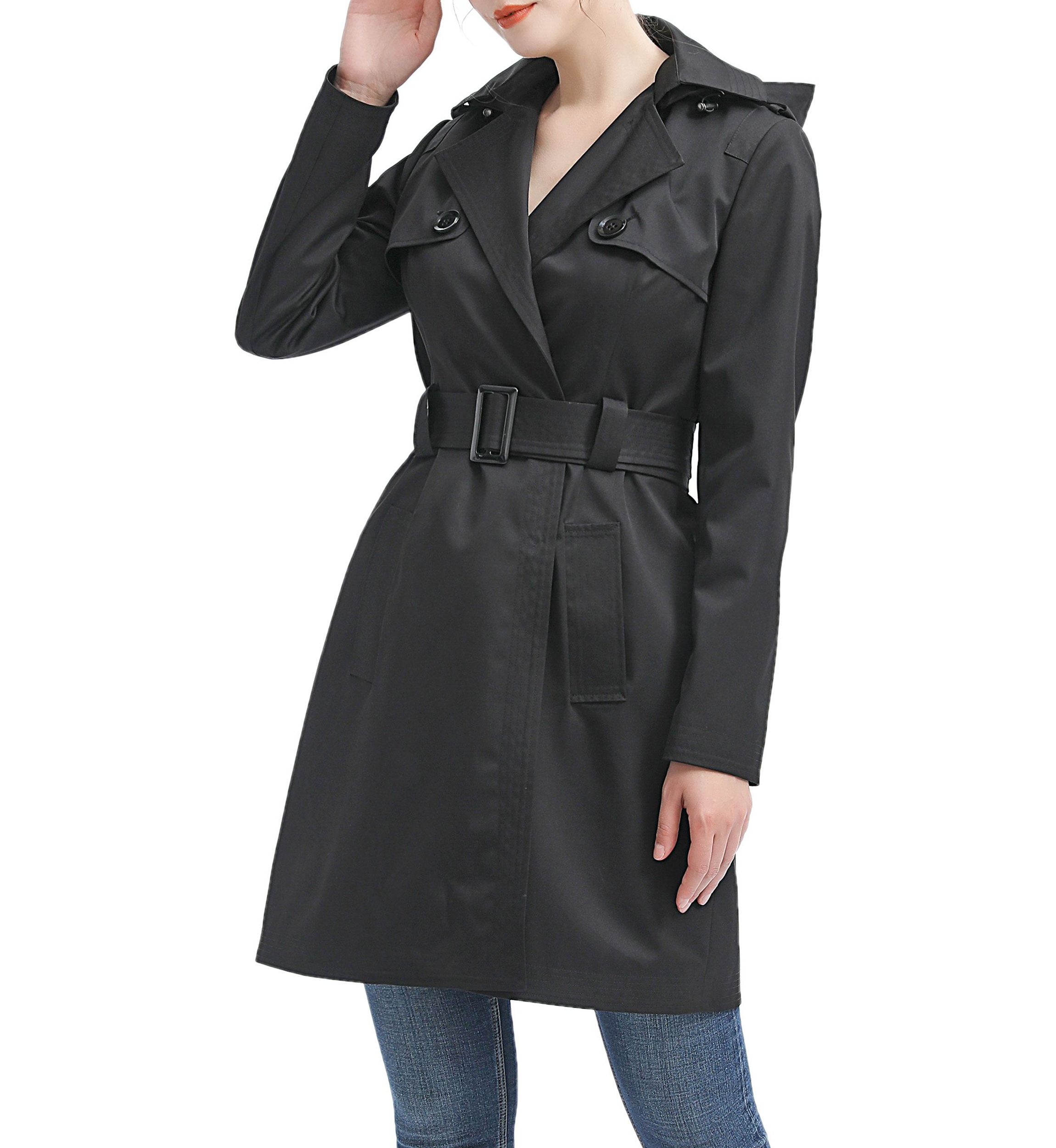 Angie Waterproof Hooded Trench Coat