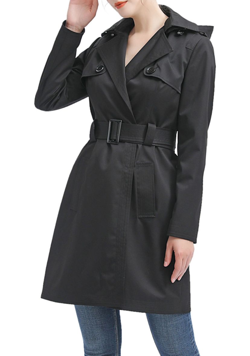 Angie Waterproof Hooded Trench Coat