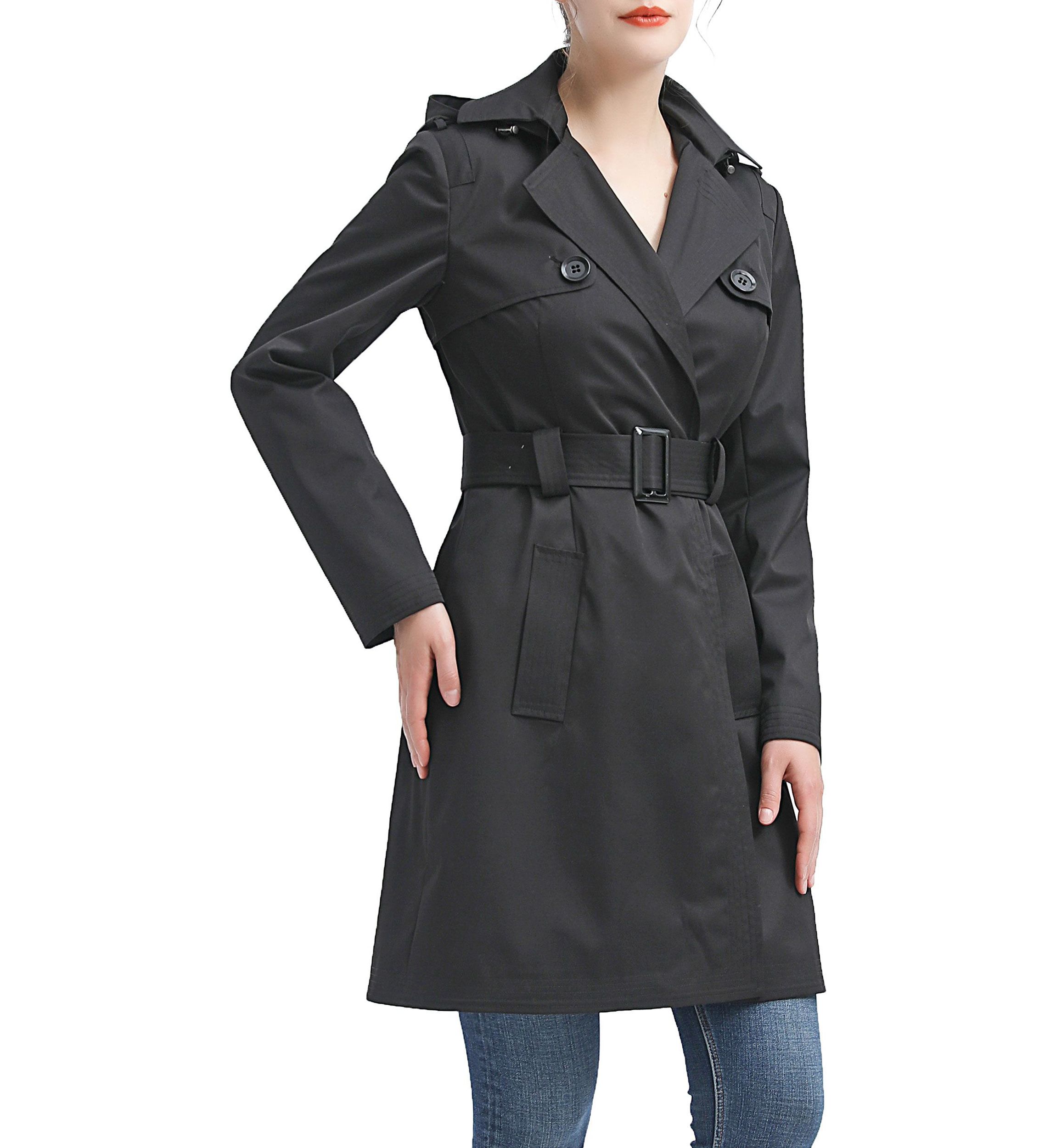 Angie Waterproof Hooded Trench Coat