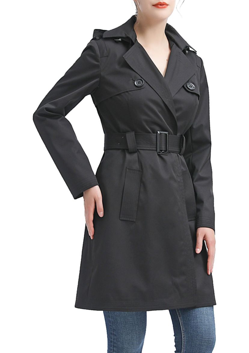 Angie Waterproof Hooded Trench Coat