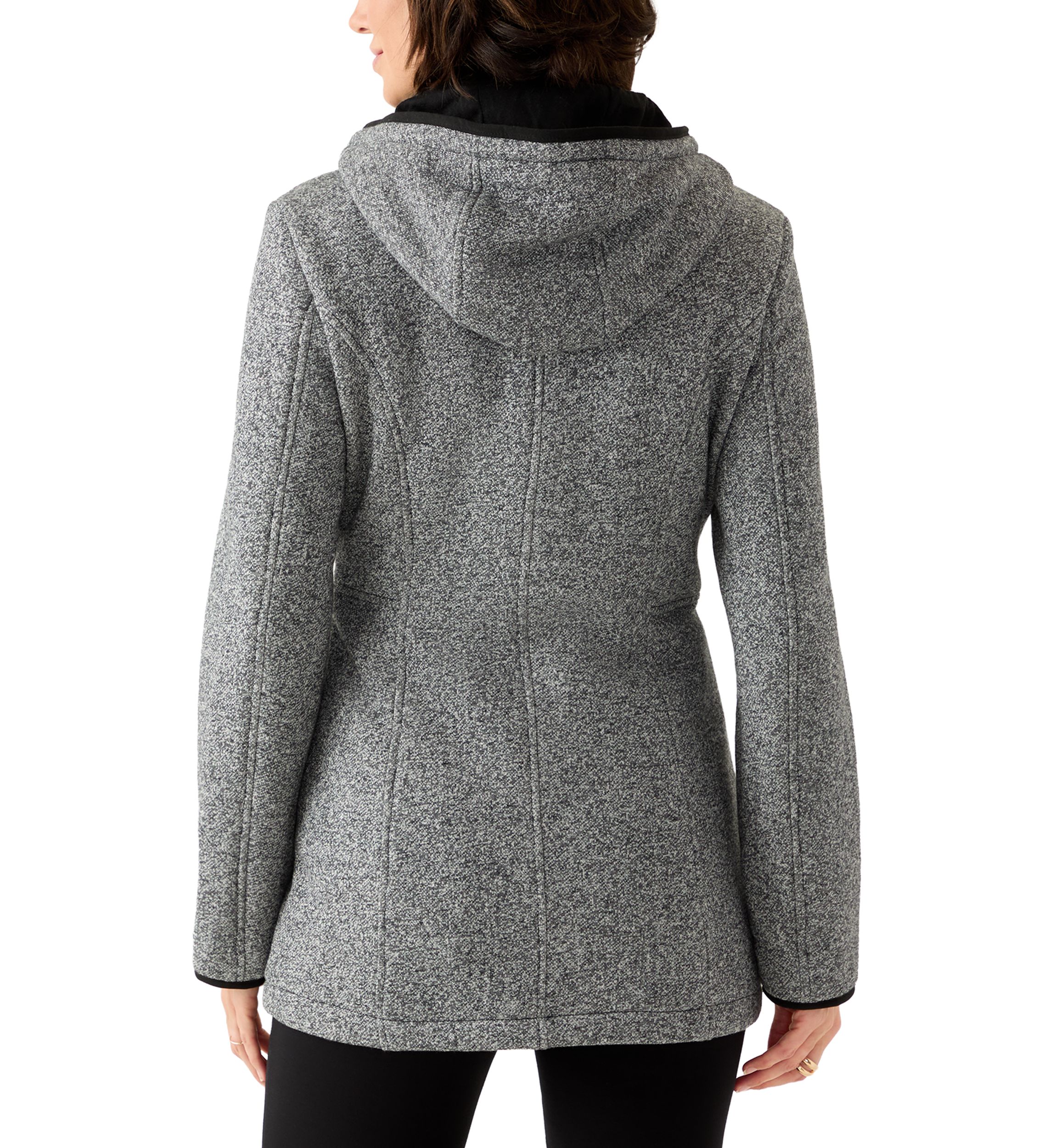 Womens Fashion Fleece Zip Up Jacket with Hood