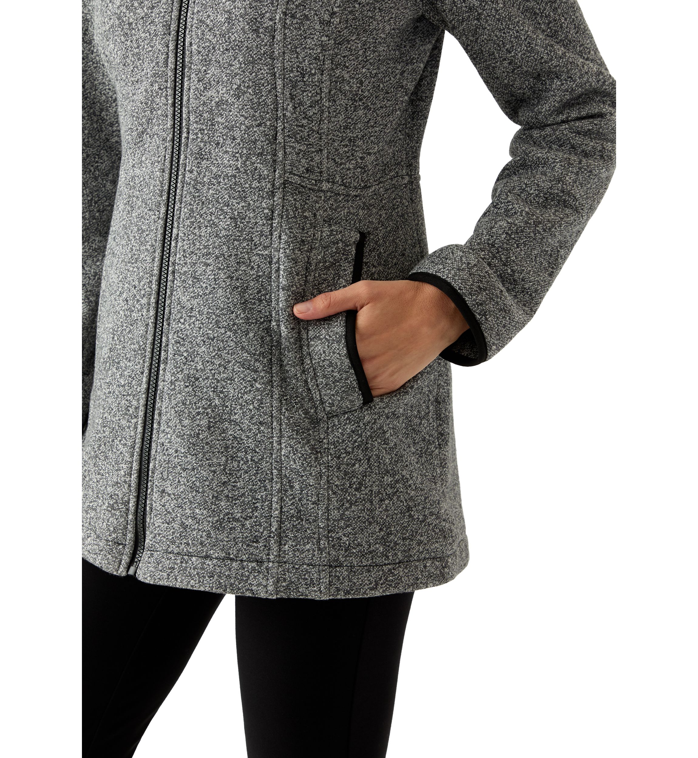 Womens Fashion Fleece Zip Up Jacket with Hood