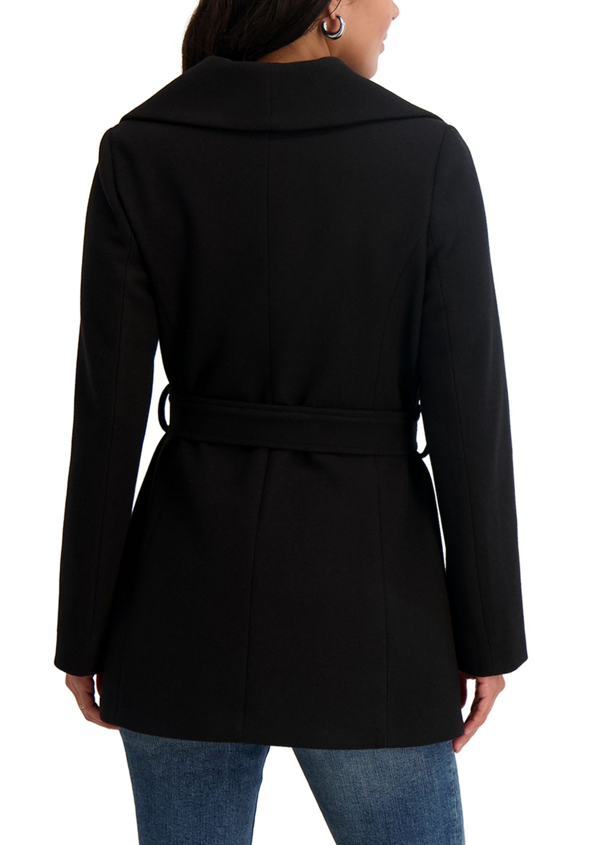 Womens Evelynn Belted Wrap Coat