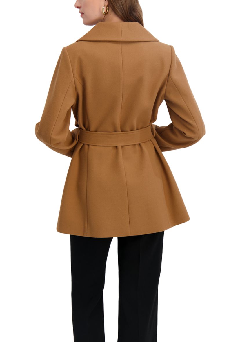 Womens Evelynn Belted Wrap Coat