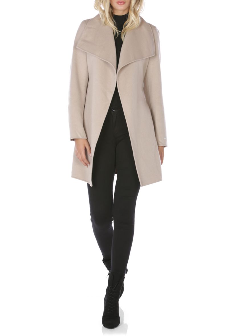 Ella Double Face Wool Wrap Coat