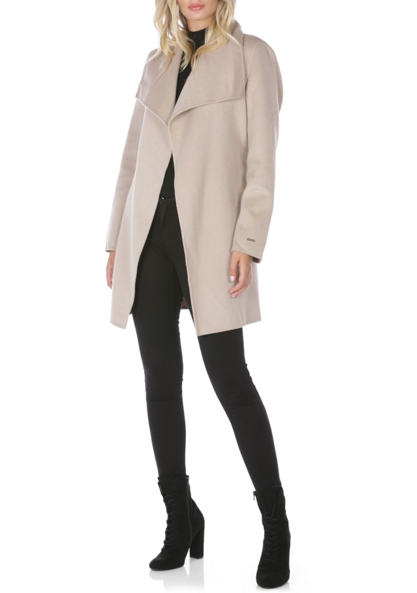 Ella Double Face Wool Wrap Coat