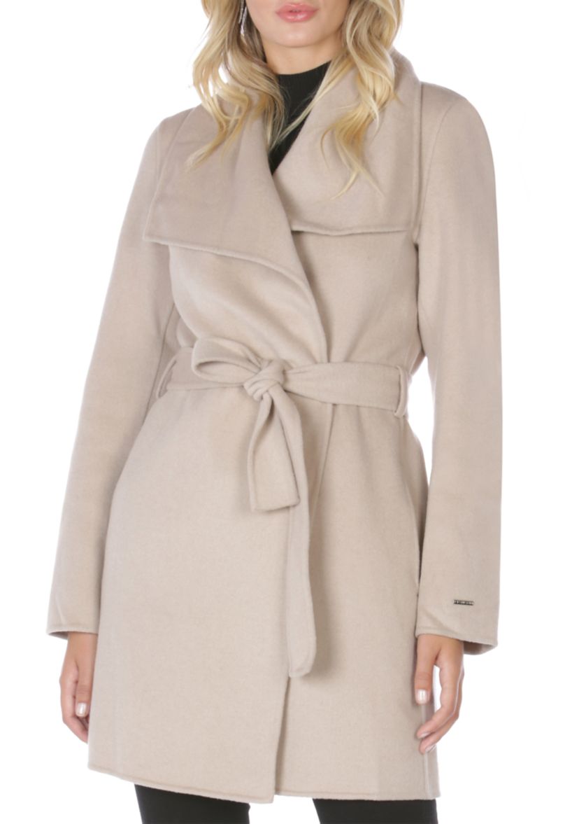 Ella Double Face Wool Wrap Coat