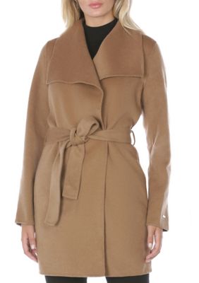 T tahari double on sale face wrap coat