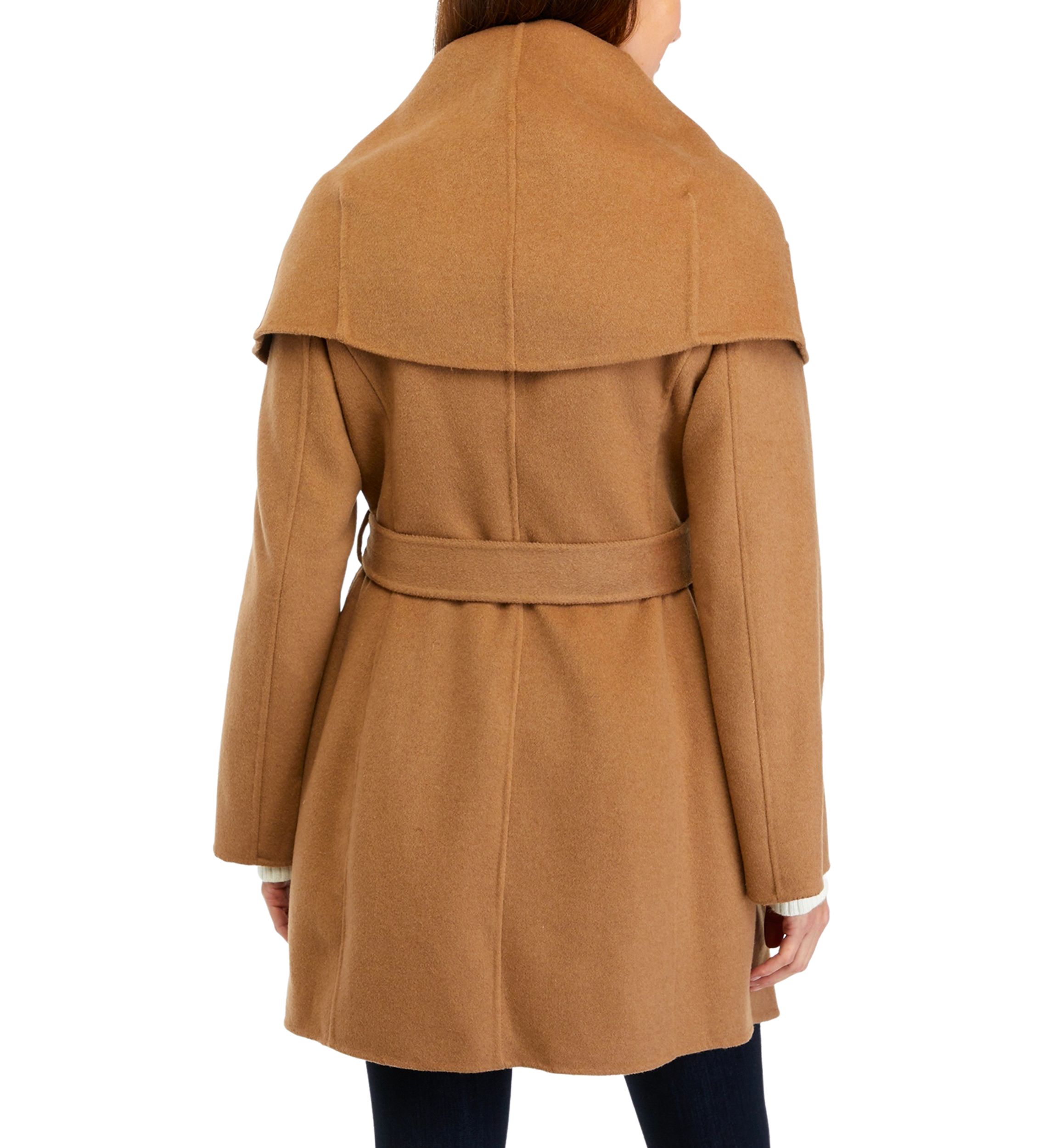 Womens Marilyn 34" Drape Collar Coat