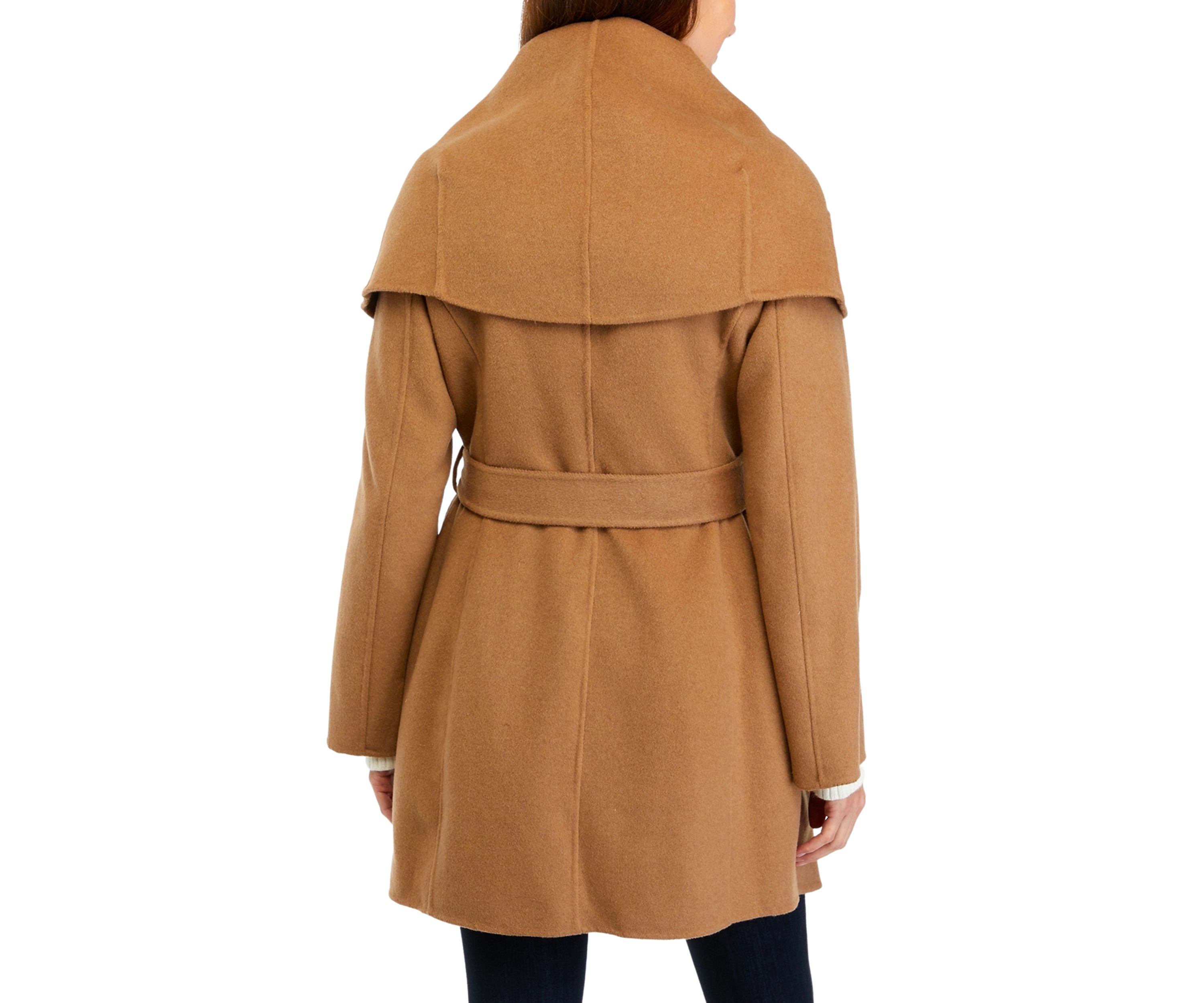 Womens Marilyn 34" Drape Collar Coat