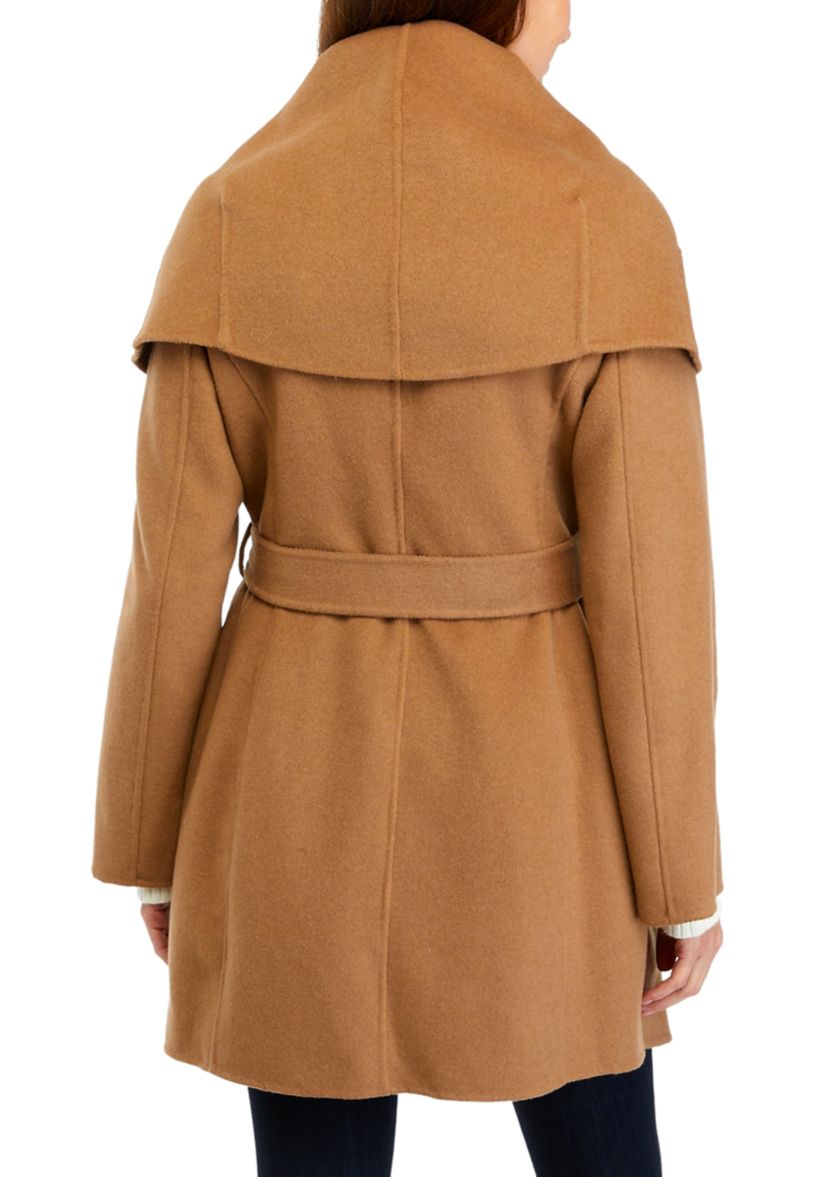 Womens Marilyn 34" Drape Collar Coat
