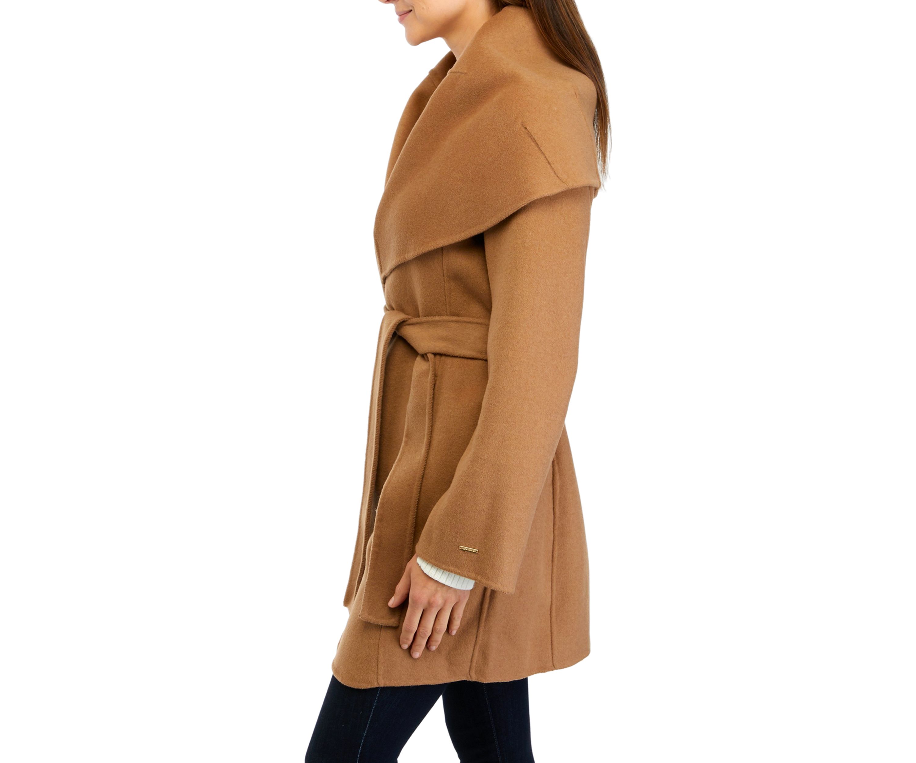 Womens Marilyn 34" Drape Collar Coat