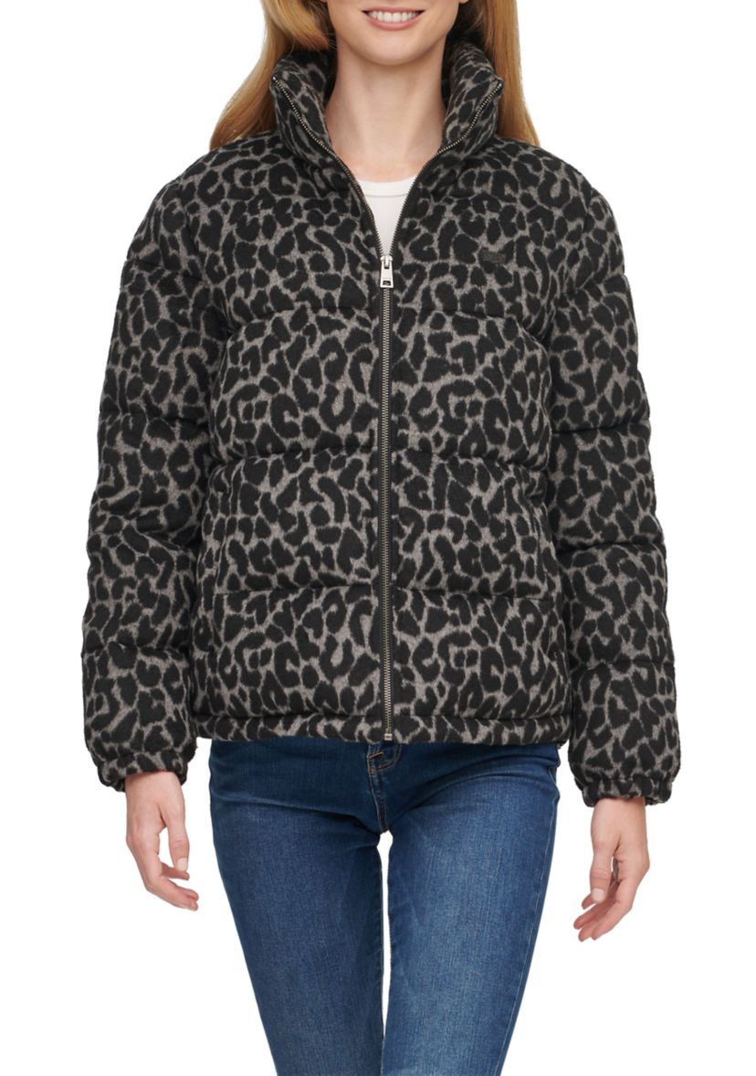 Wool Blend Puffer Jacket 