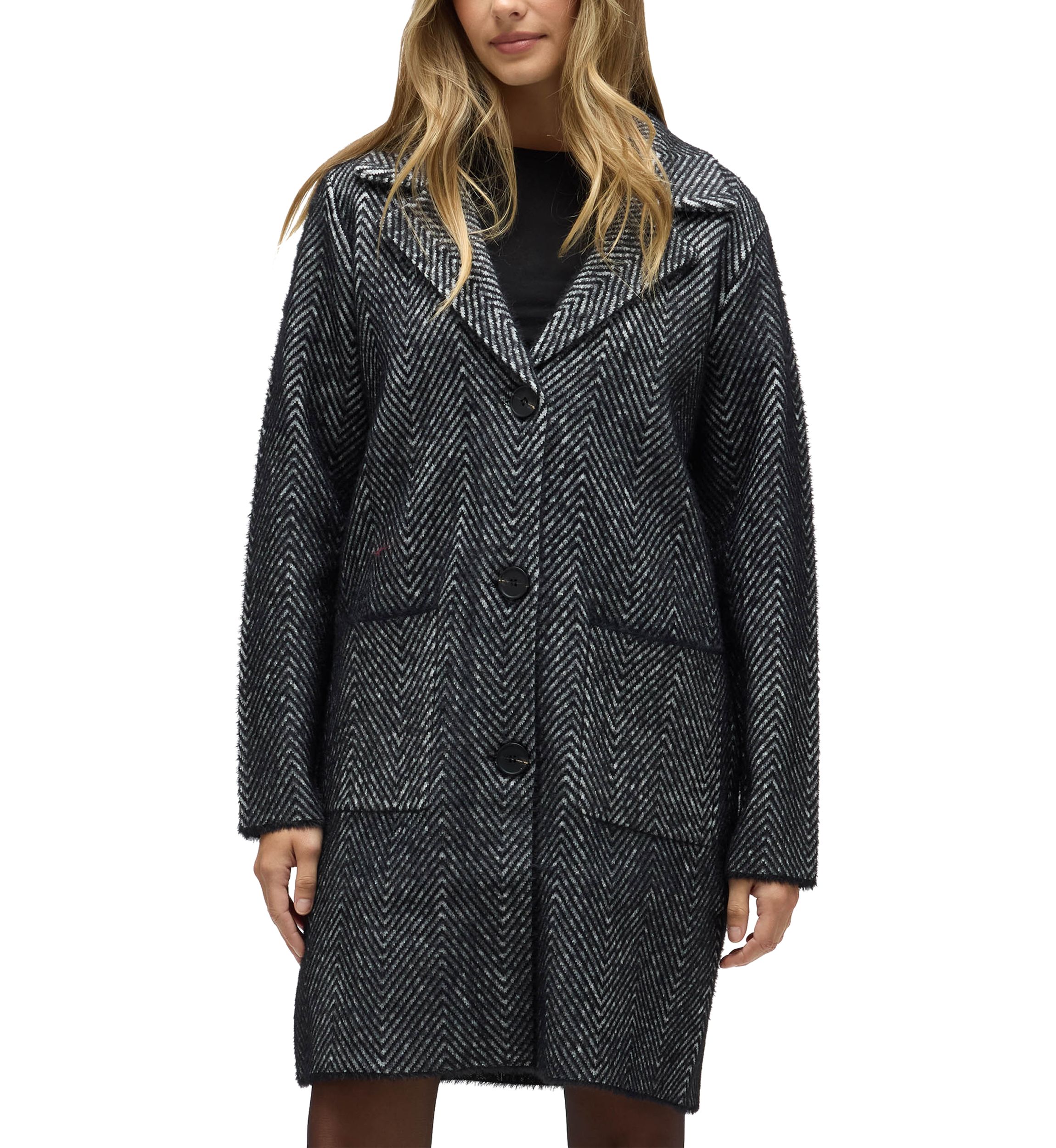 navy dressing gown ladies Johnstons of Elgin Donegal Cashmere Navy Dressing Gown