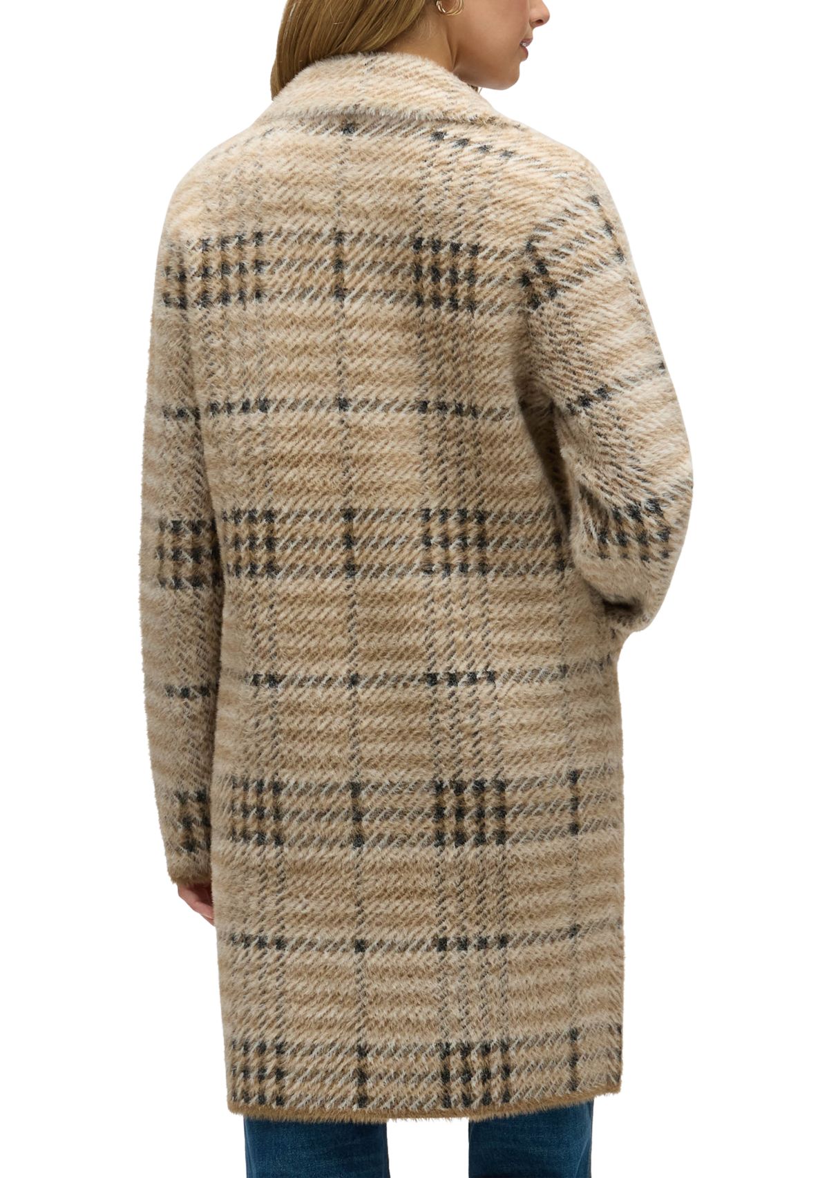 Women’s Chevron Patterned Eyelash Coatigan