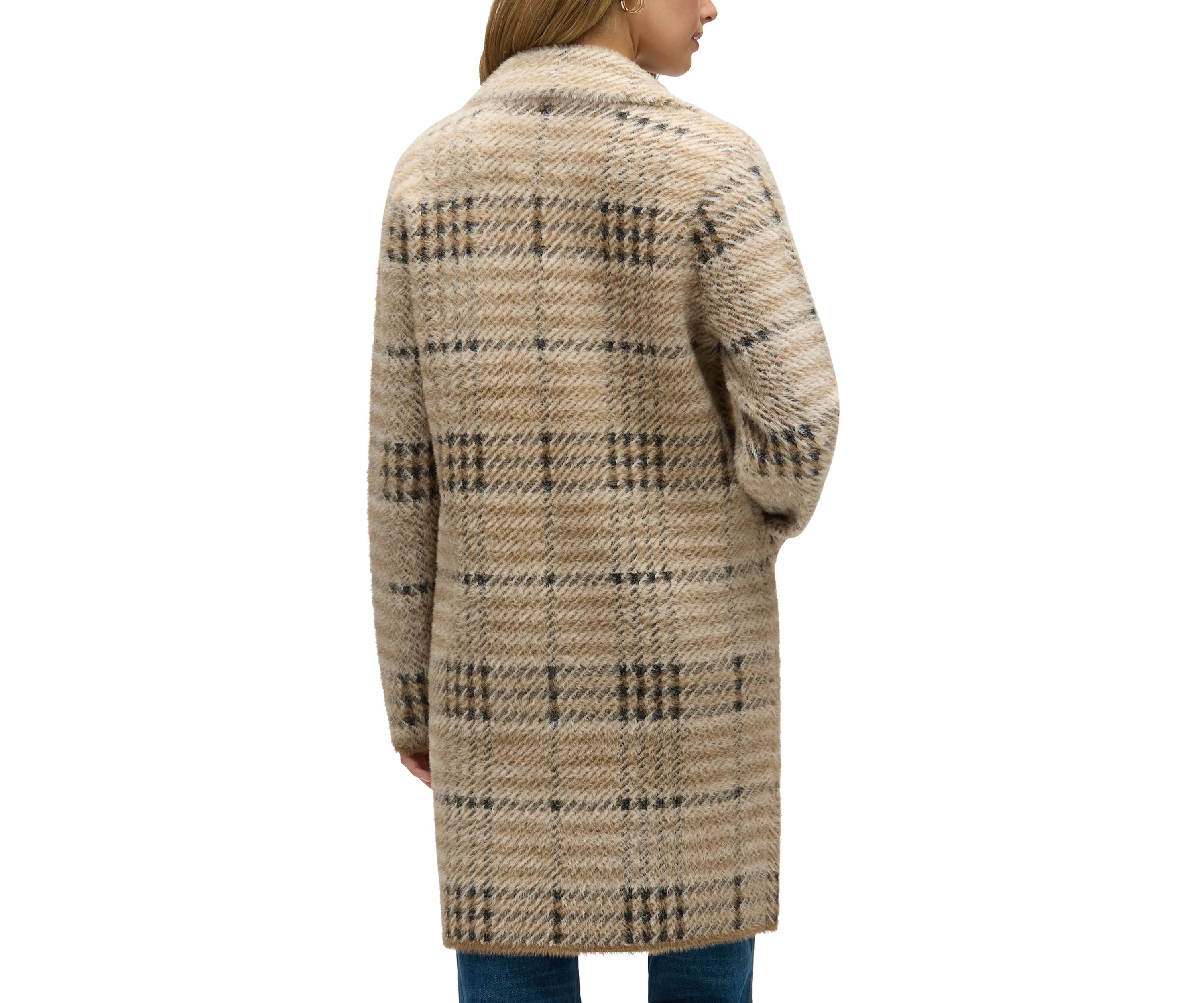 Women’s Chevron Patterned Eyelash Coatigan