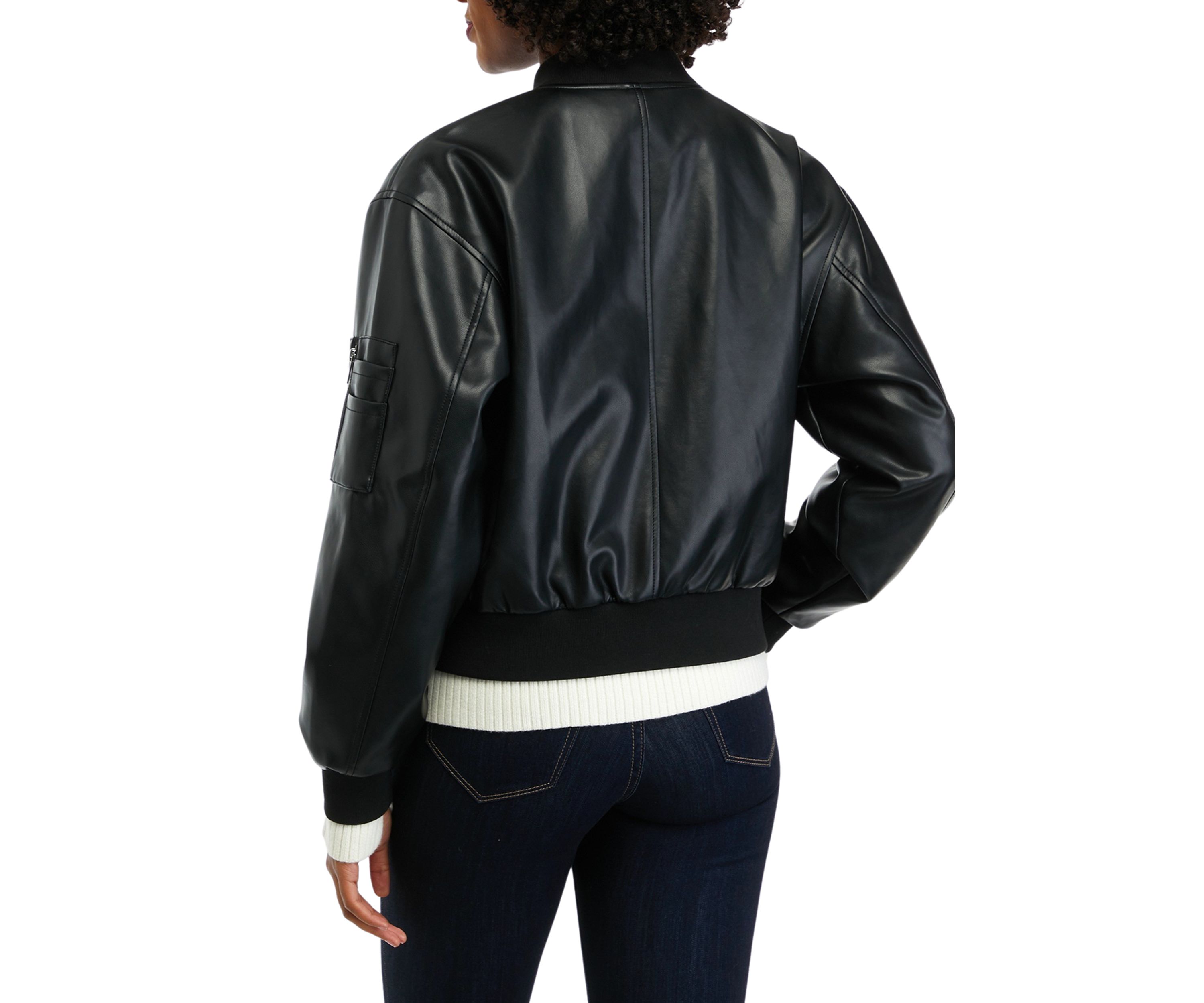 Womens Vegan Bomber Jacket