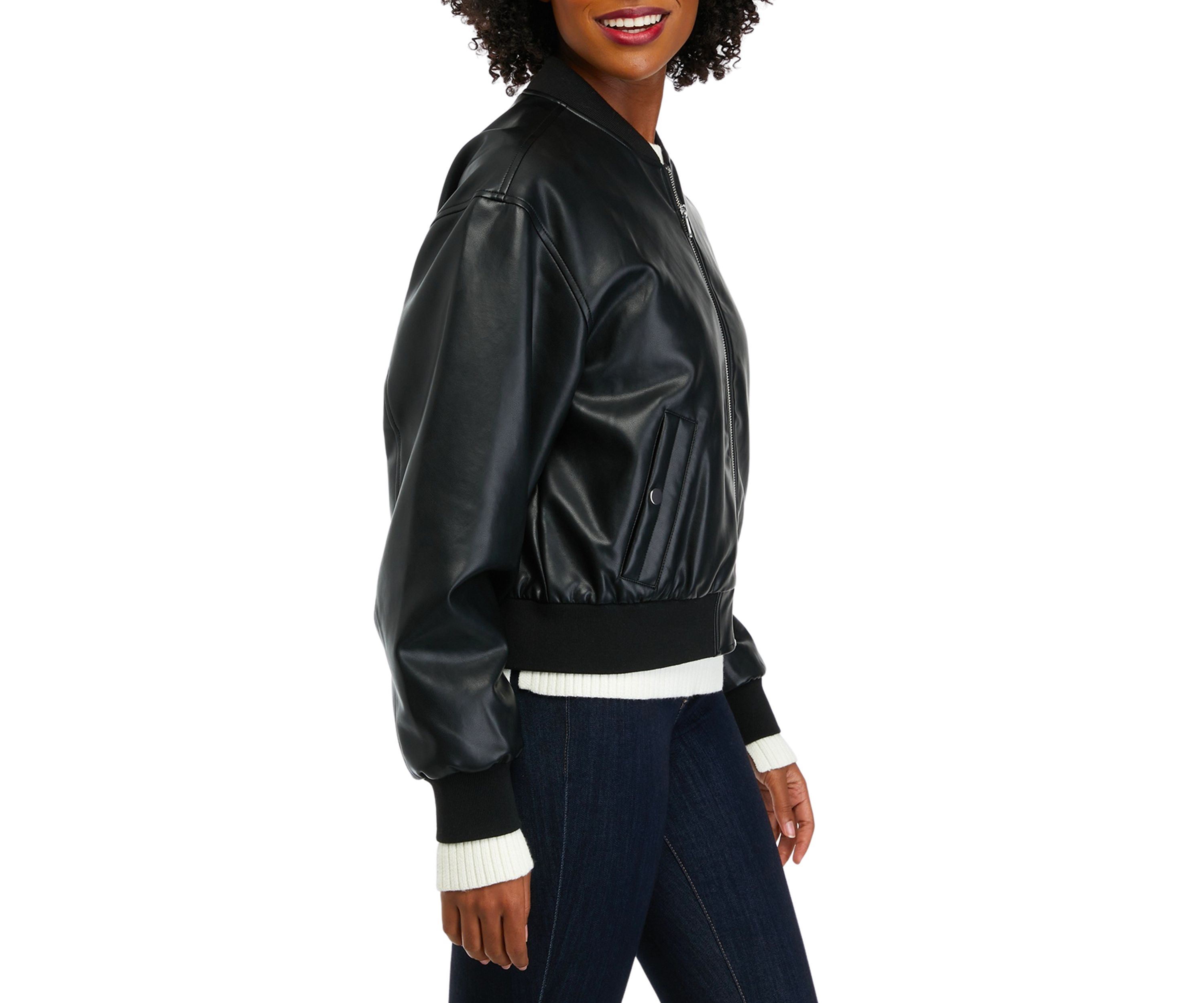 Womens Vegan Bomber Jacket