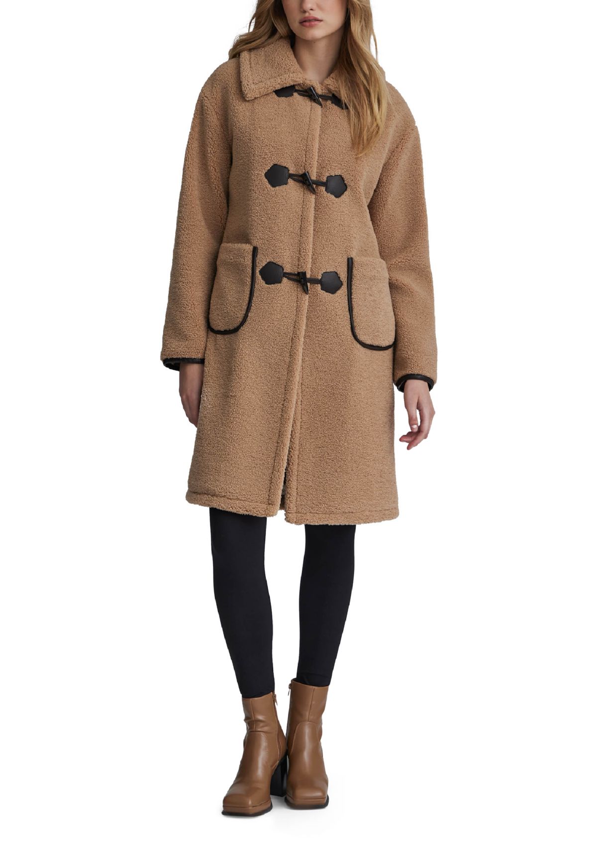 NVLT Womens Berber Toggle Coat