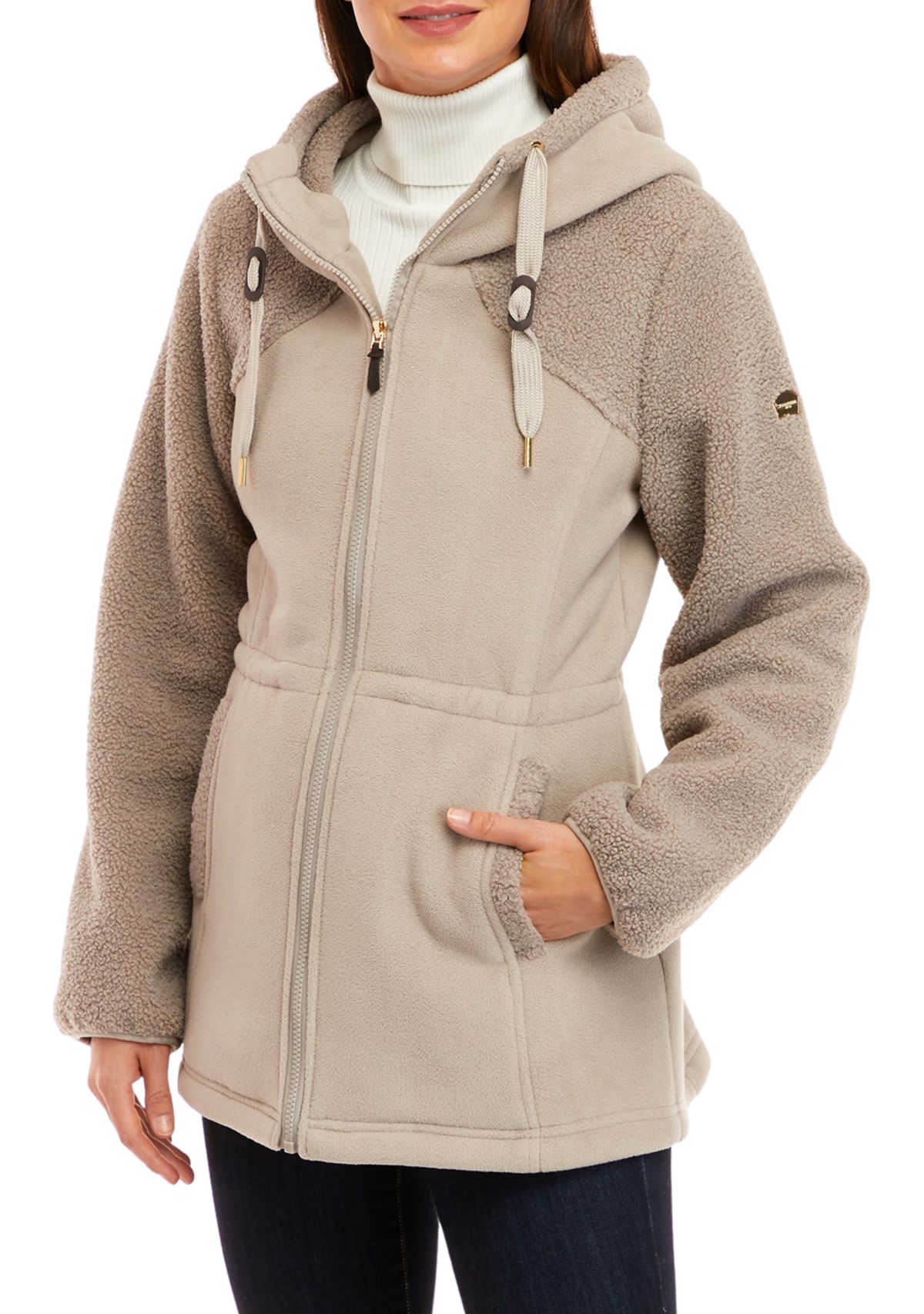 Womens Bond Fleece Sherpa Anorak Jacket