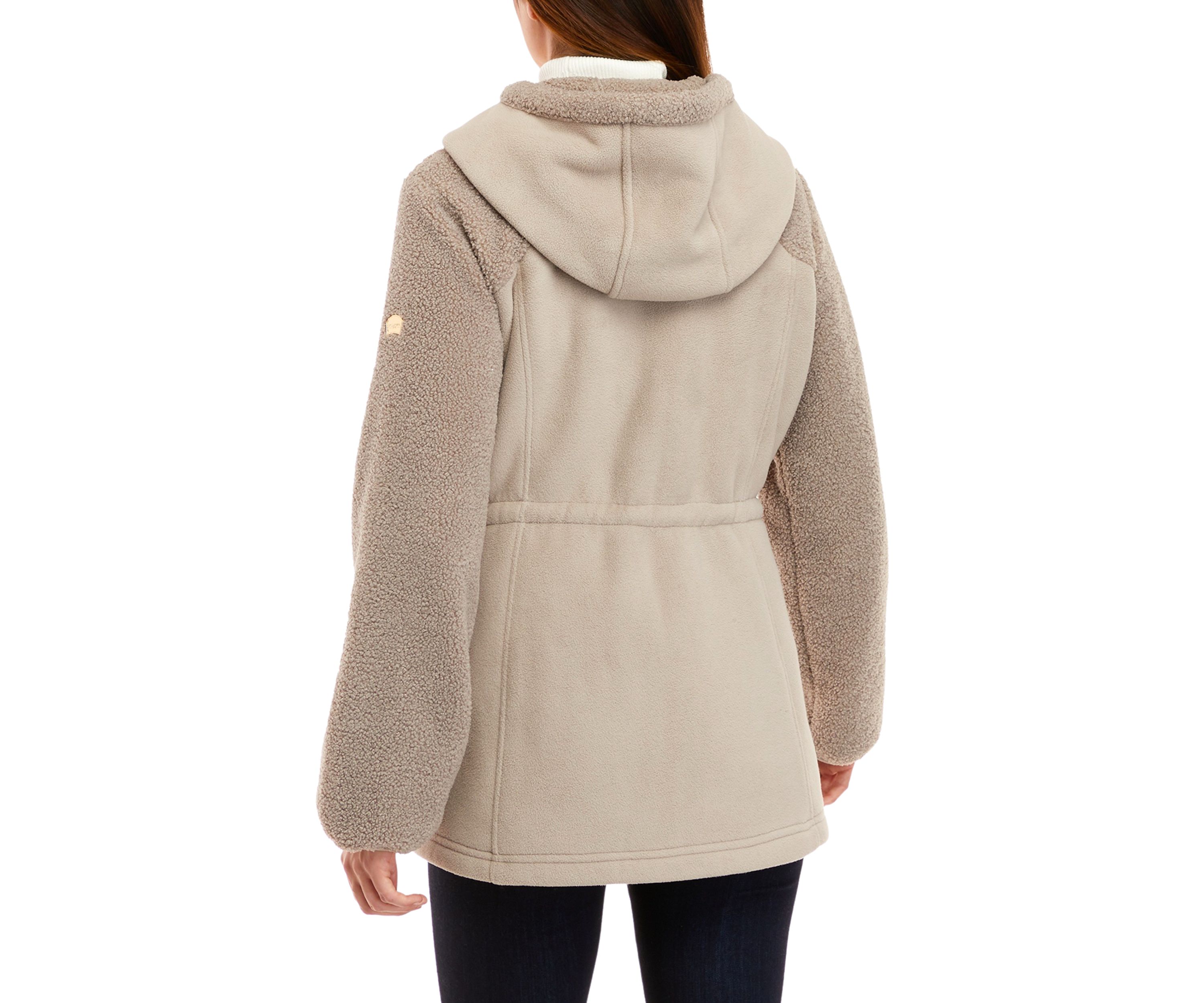 Womens Bond Fleece Sherpa Anorak Jacket