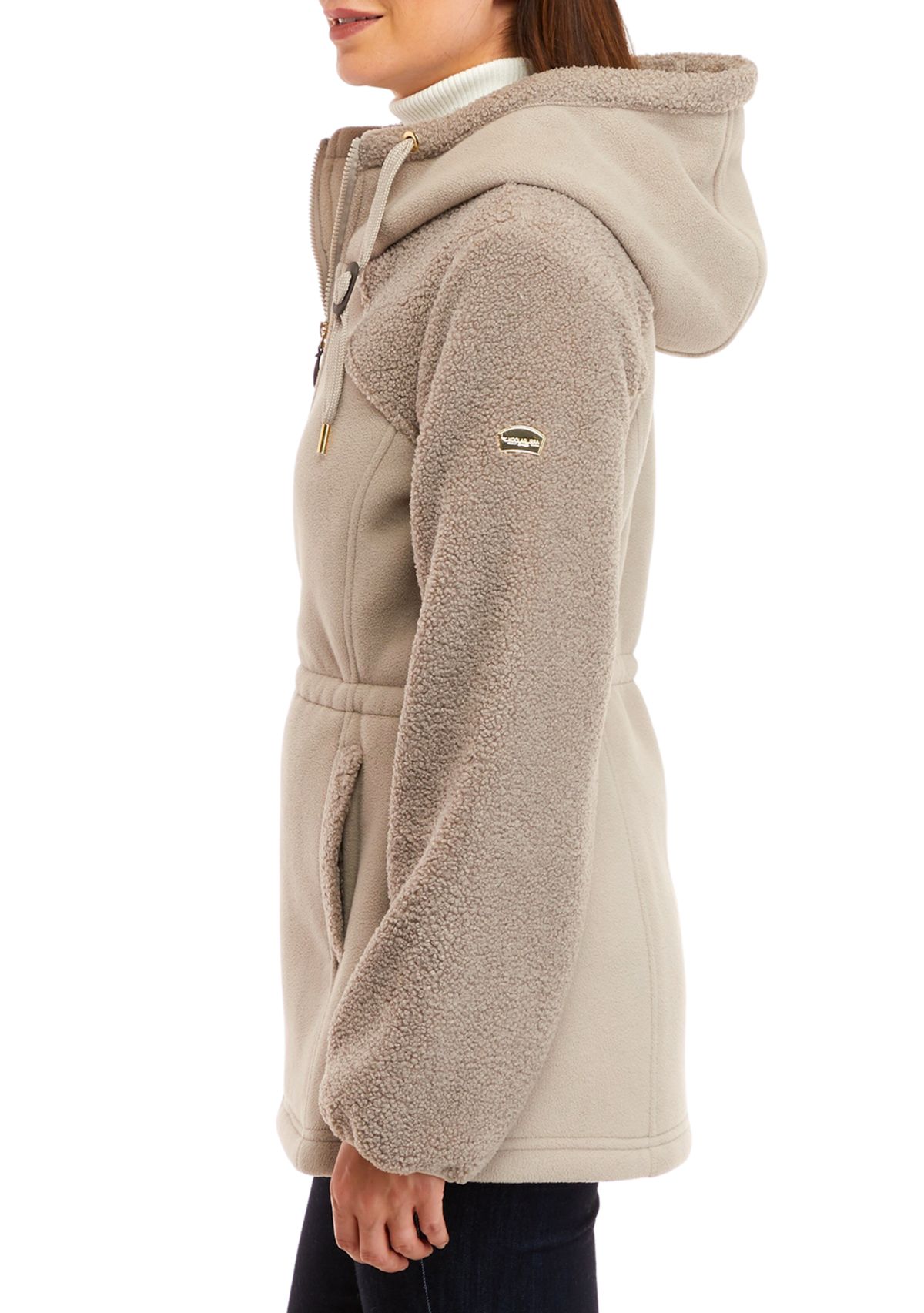 Womens Bond Fleece Sherpa Anorak Jacket
