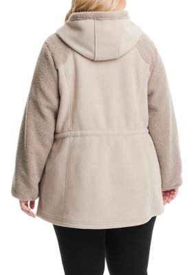 torrid, Jackets & Coats, Torrid Womens Hooded Anorak Soft  Wrinkleresistant Cupro Rusty Brown Plus Size 4