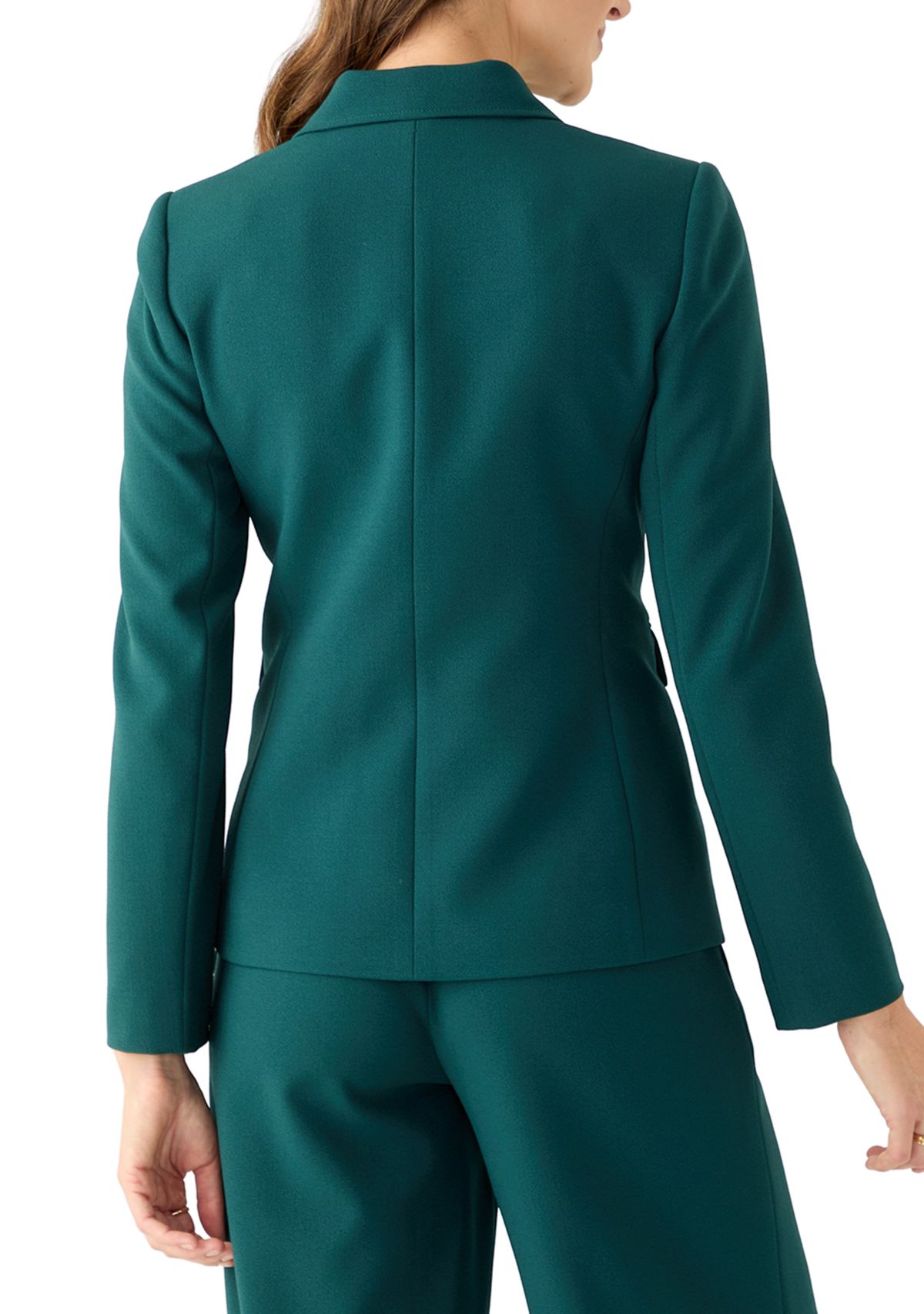 Womens Crepe One Button Jacket