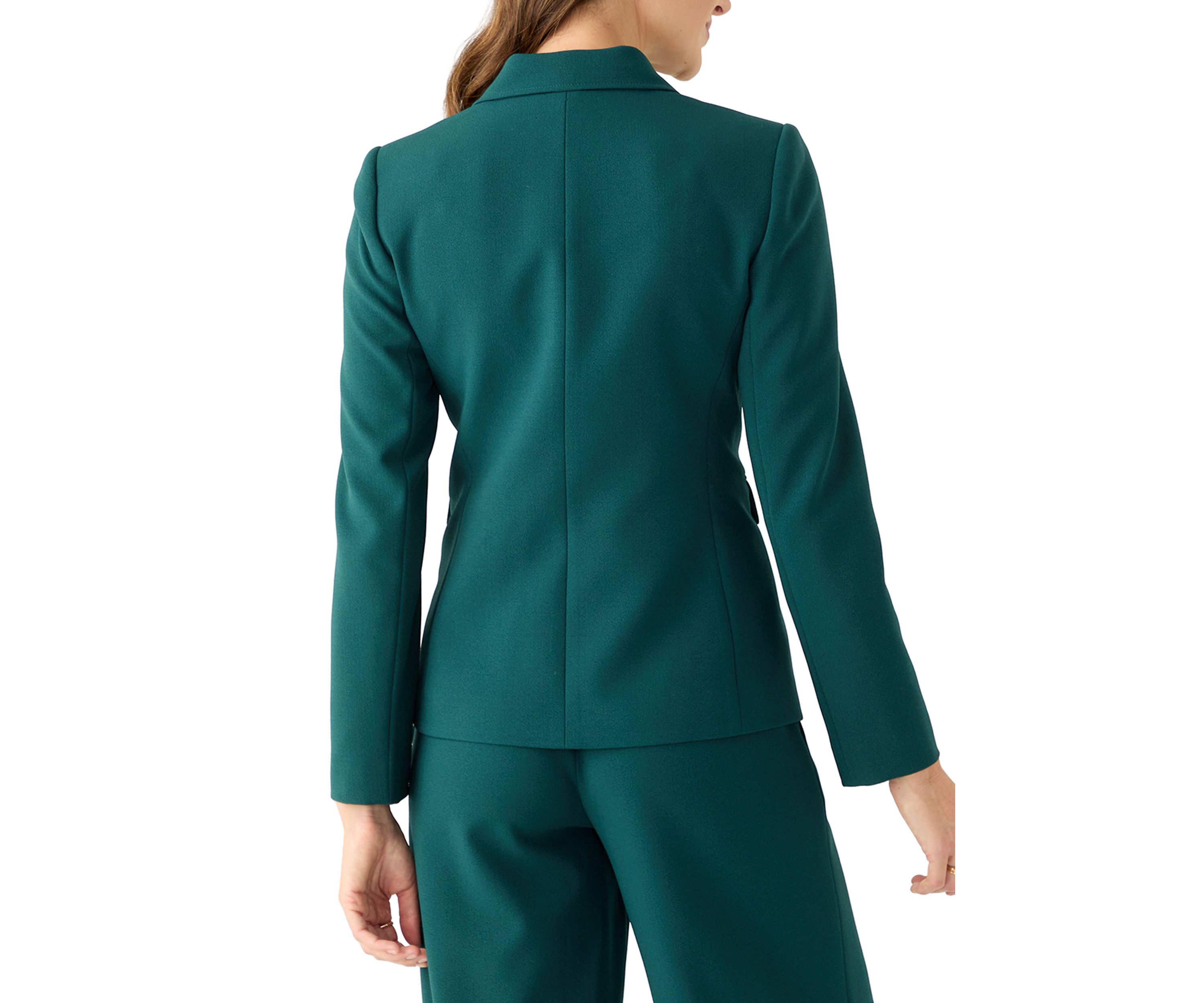 Womens Crepe One Button Jacket