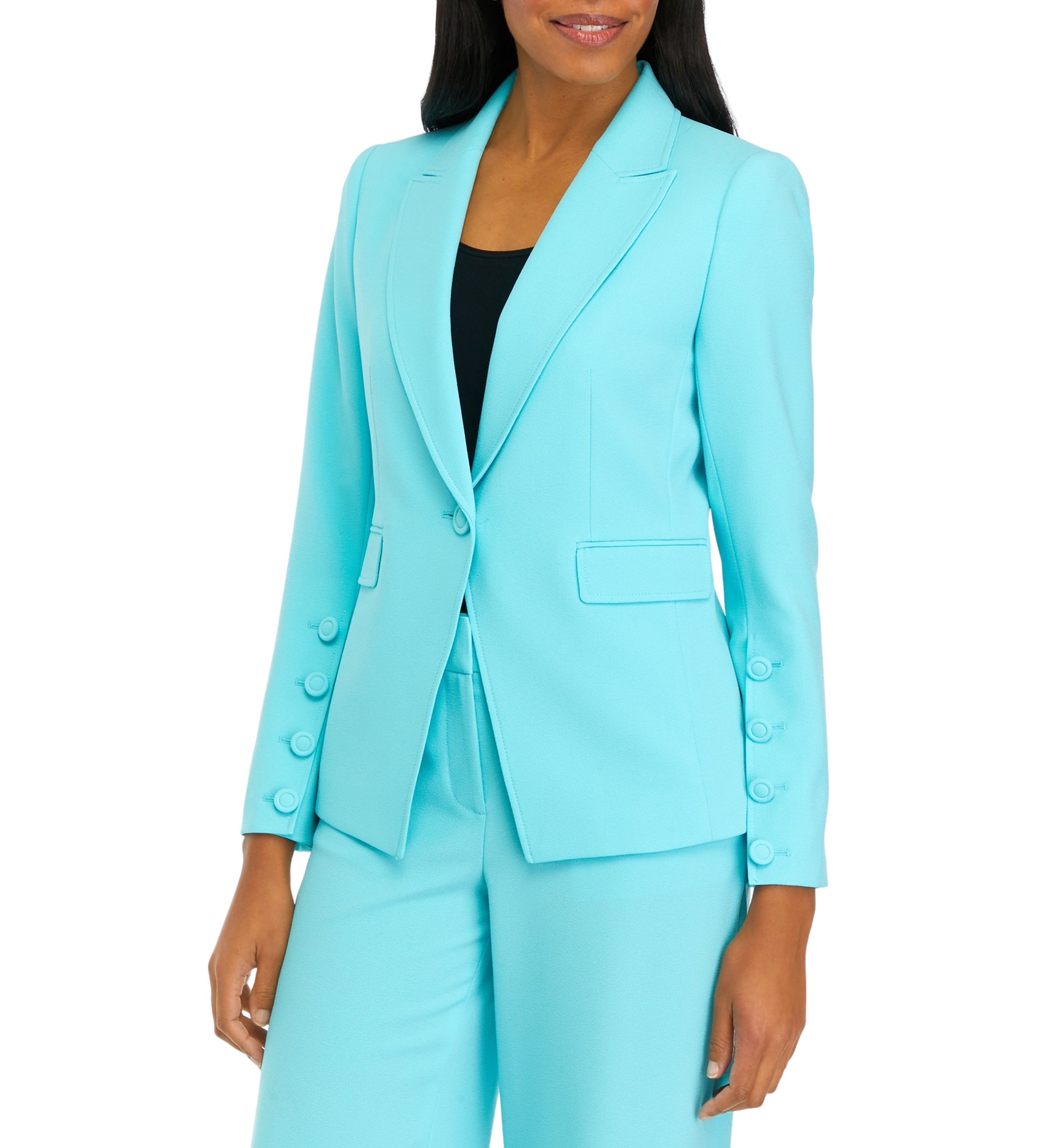 Womens One Button Blazer