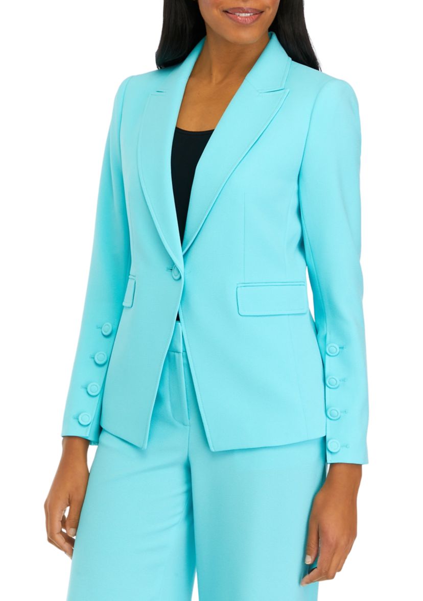 Womens One Button Blazer