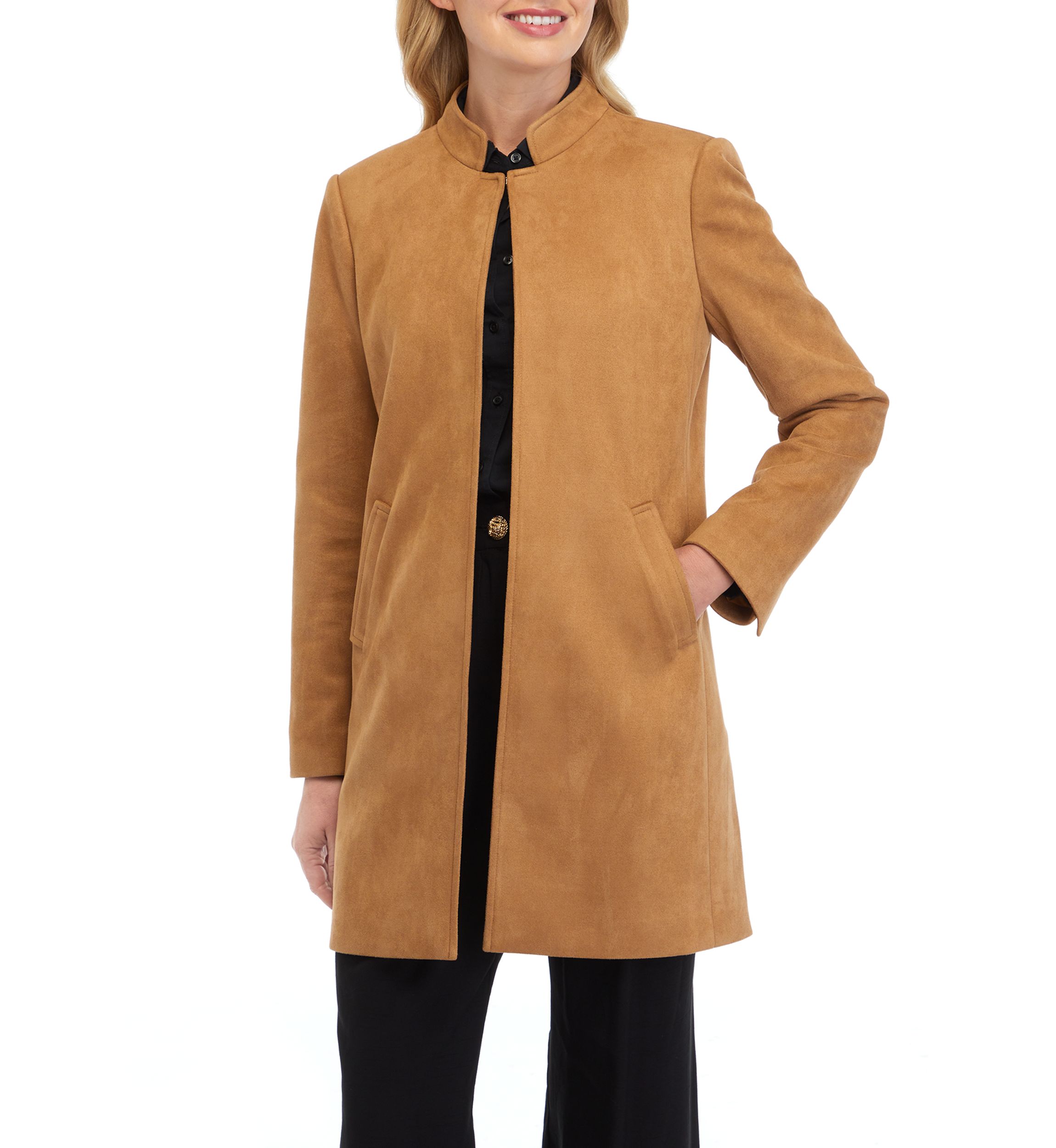 Womens Vegan Suede Topper