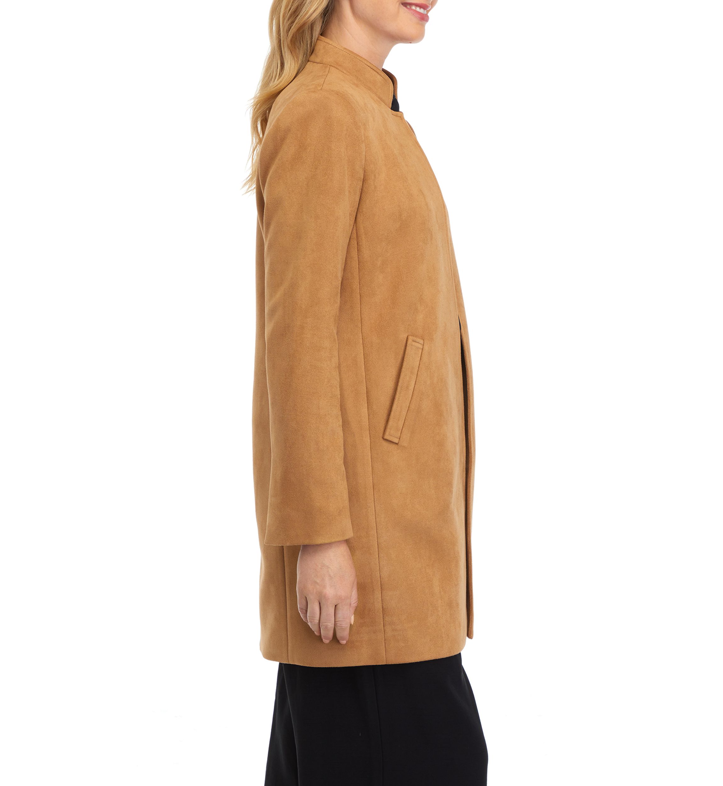 Womens Vegan Suede Topper