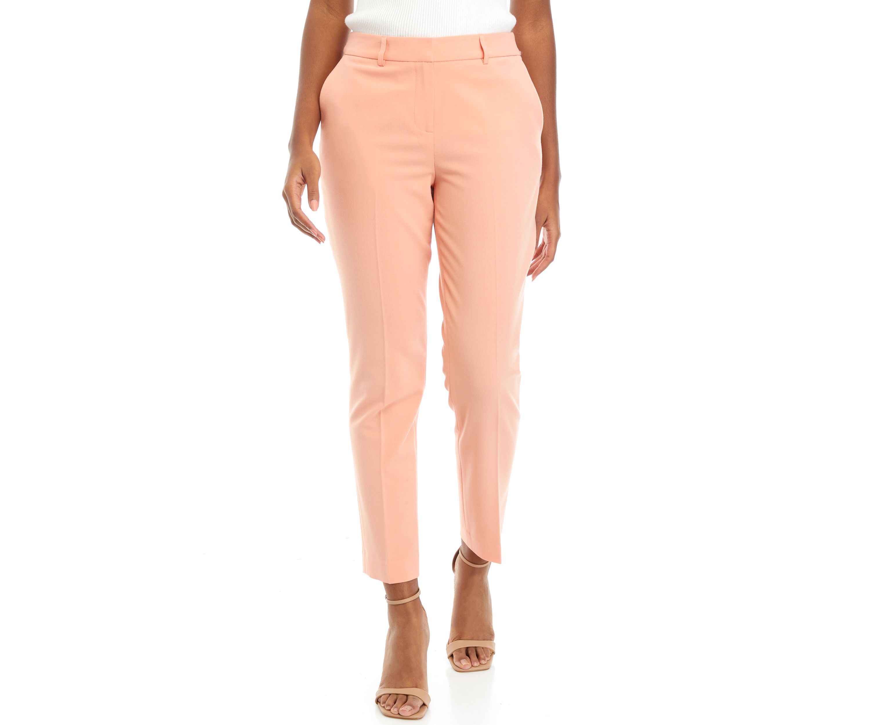 Womens Bistretch Pull On Slim Ankle Pants