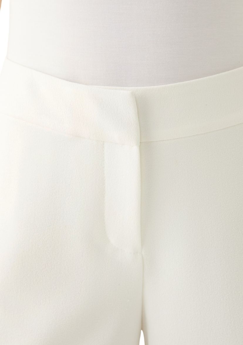 Petite Wide Leg Crepe Pants