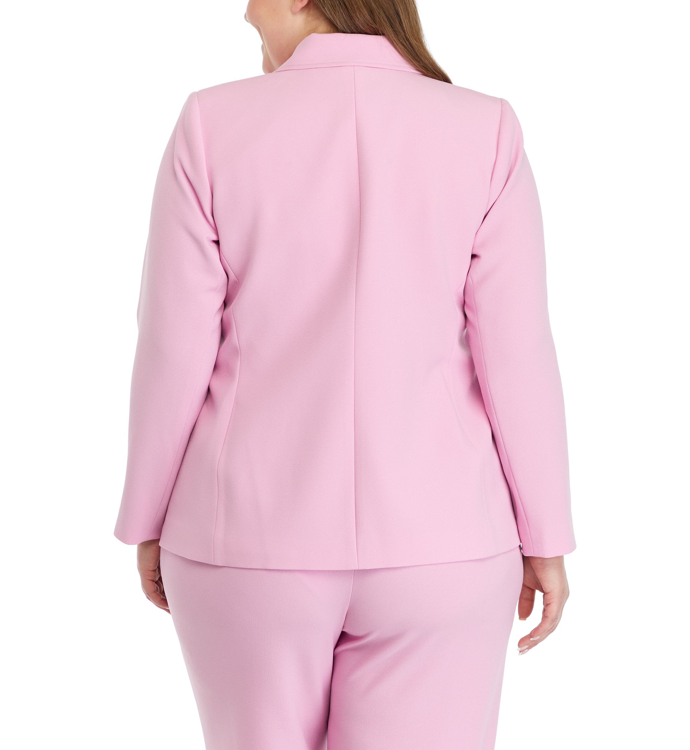 Plus Size One Button Blazer