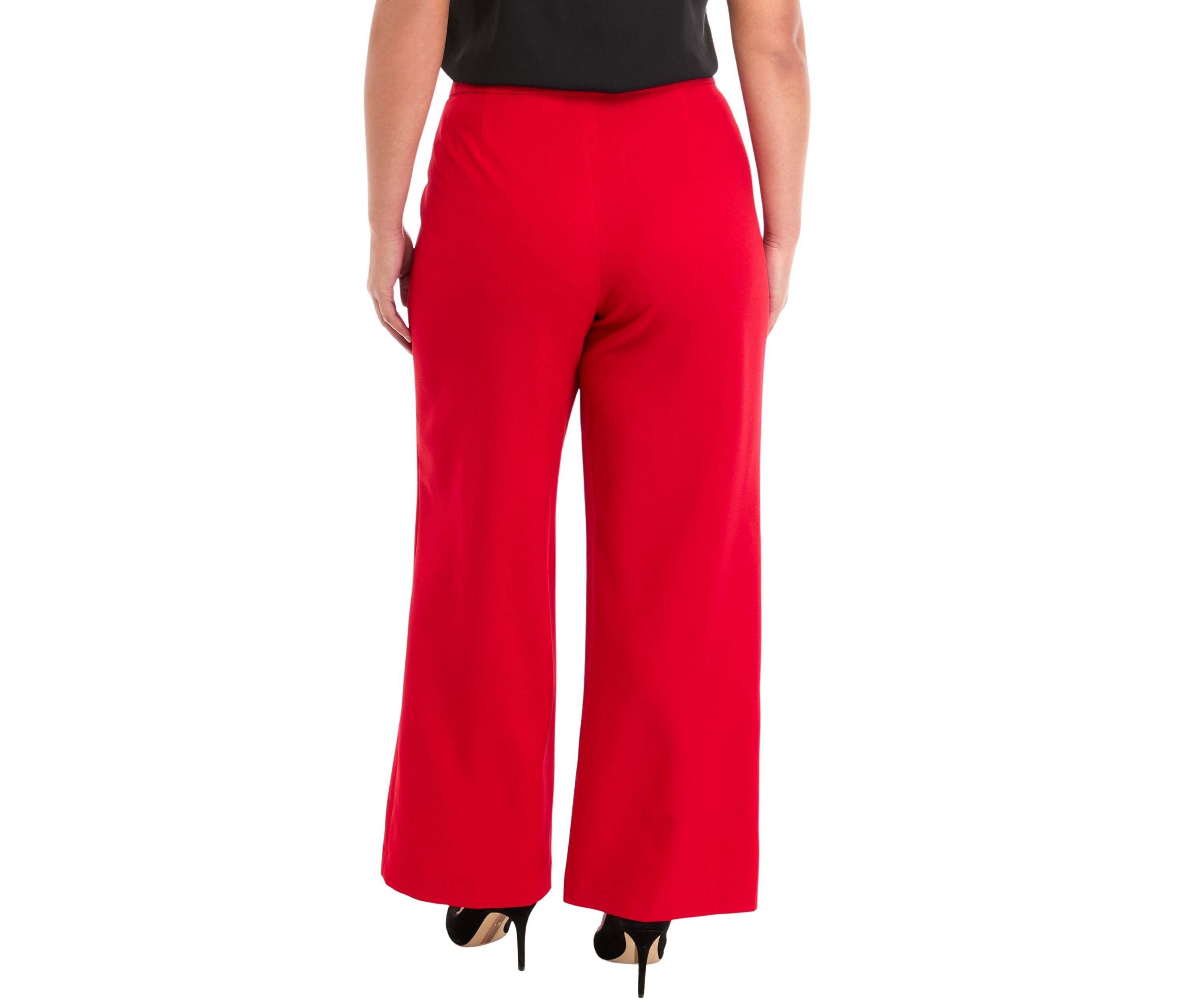 Plus Crepe Wide Leg Pants