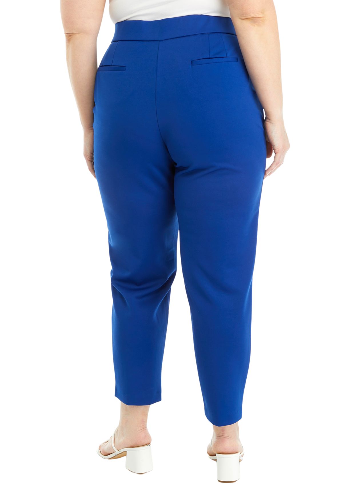 Plus Size Ponte Seamed Pants