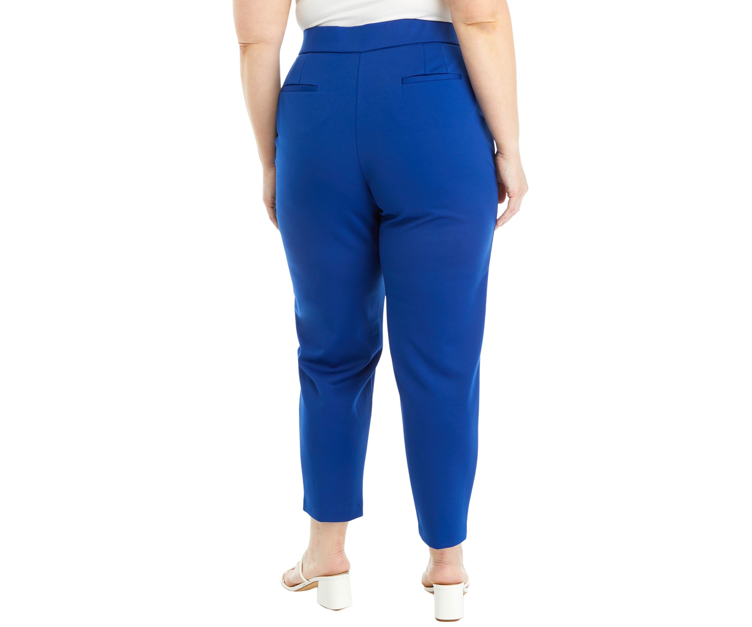 Plus Size Ponte Seamed Pants