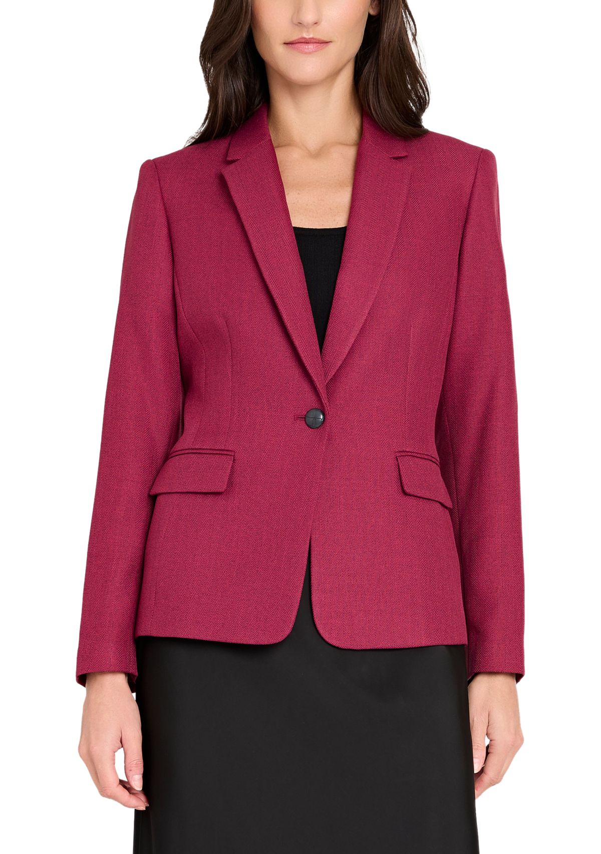 Womens One-Button Blazer