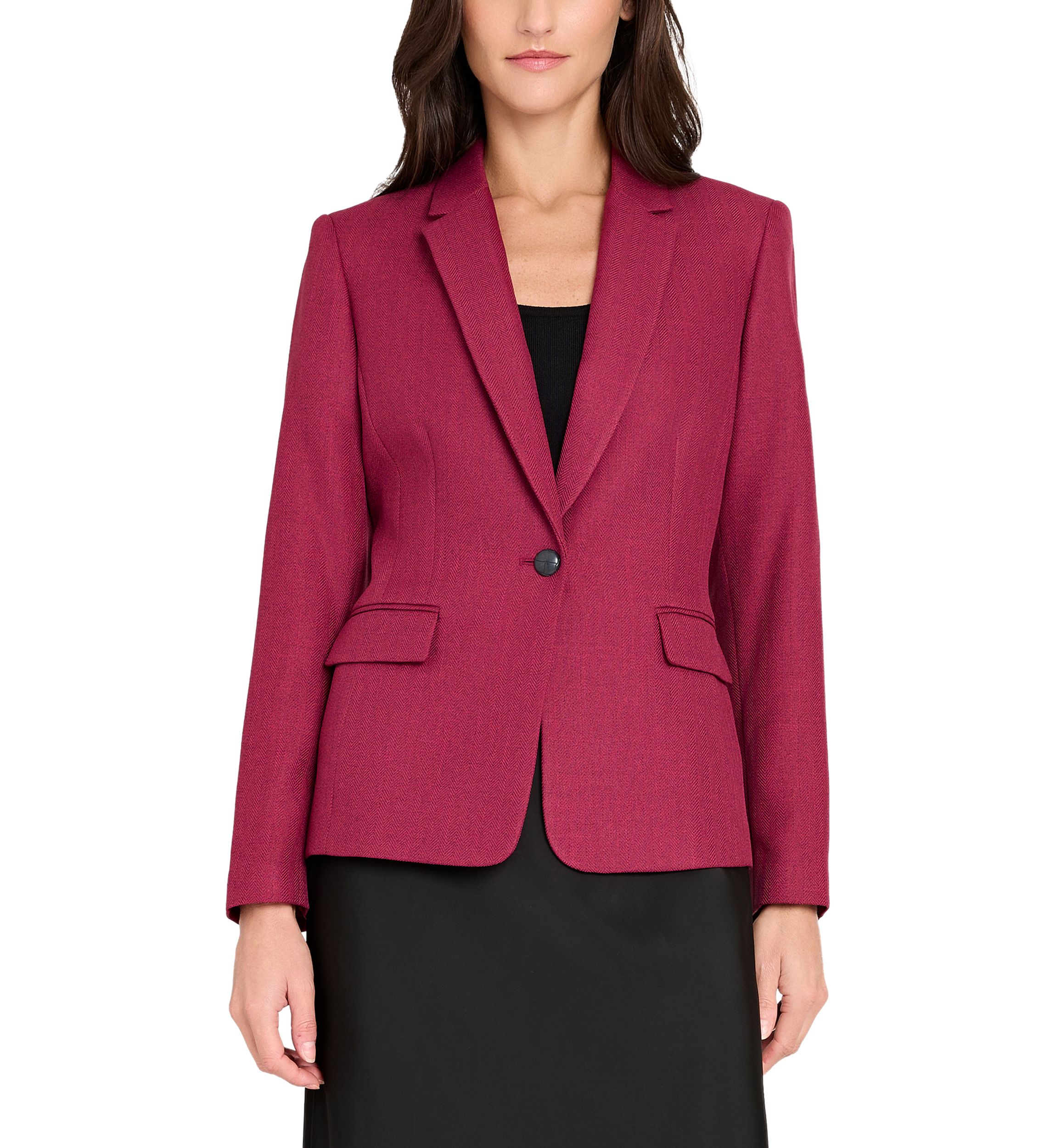 Womens One-Button Blazer