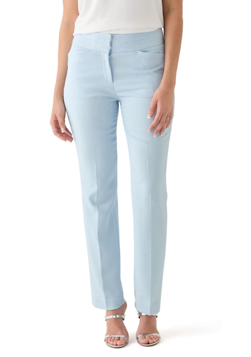 Womens Twill Straight Leg Pants