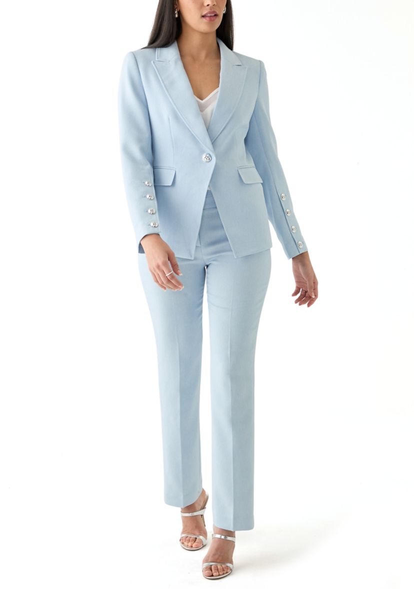 Womens Twill Straight Leg Pants