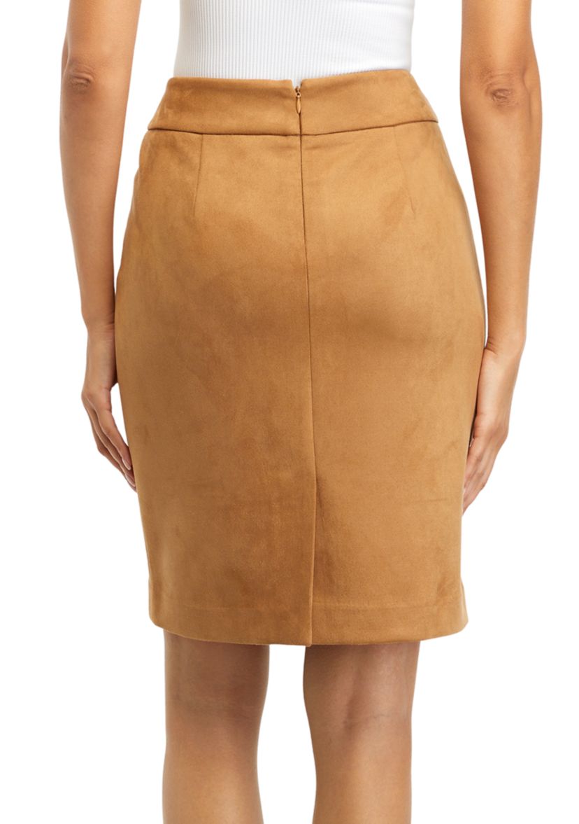 Womens Vegan Suede Skirt 