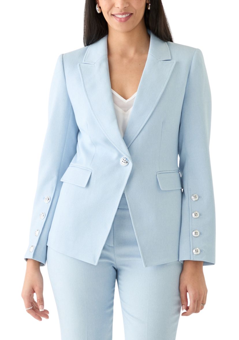 Womens Twill Single Button Jacket