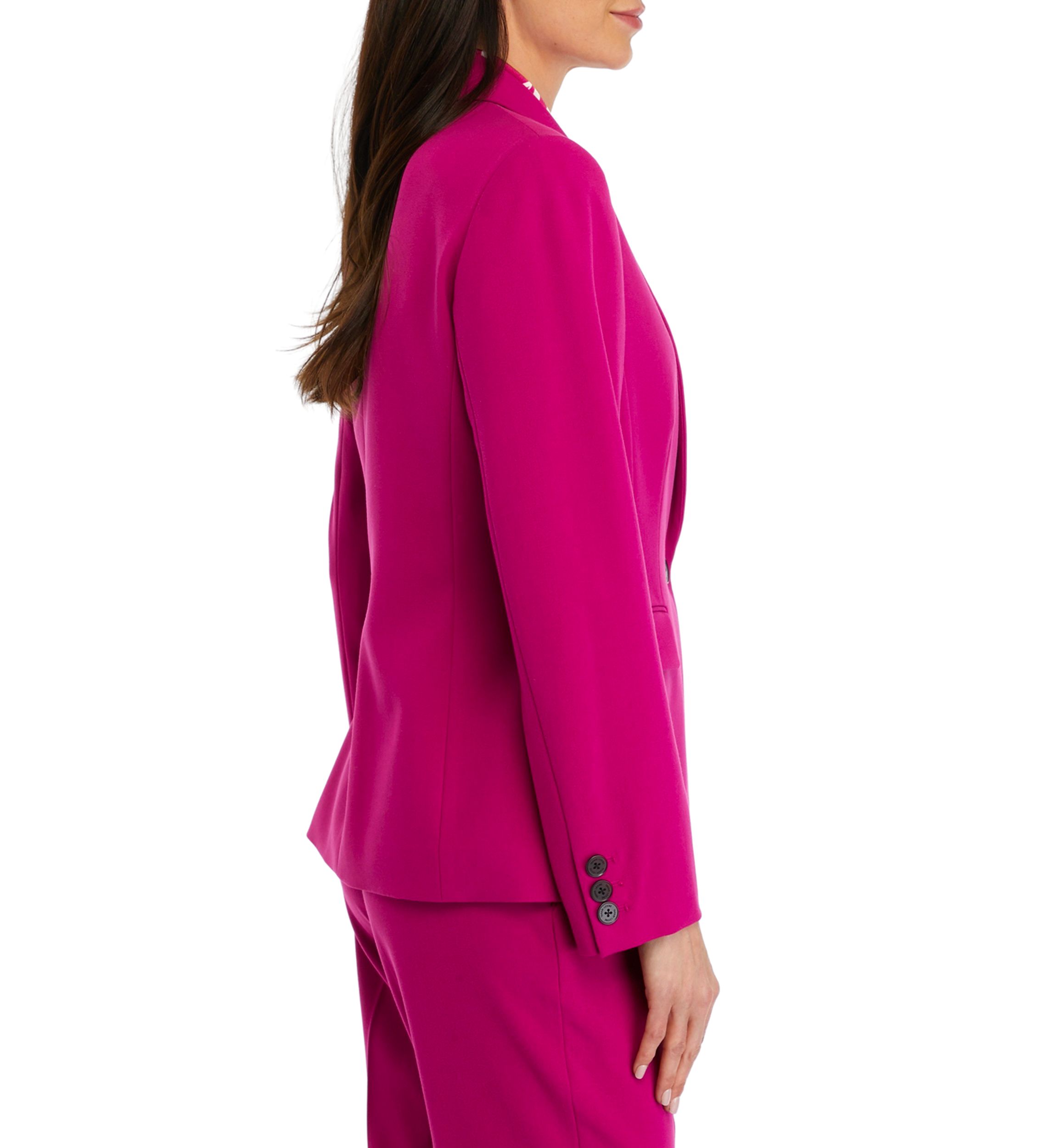 Womens Button Lapel Blazer
