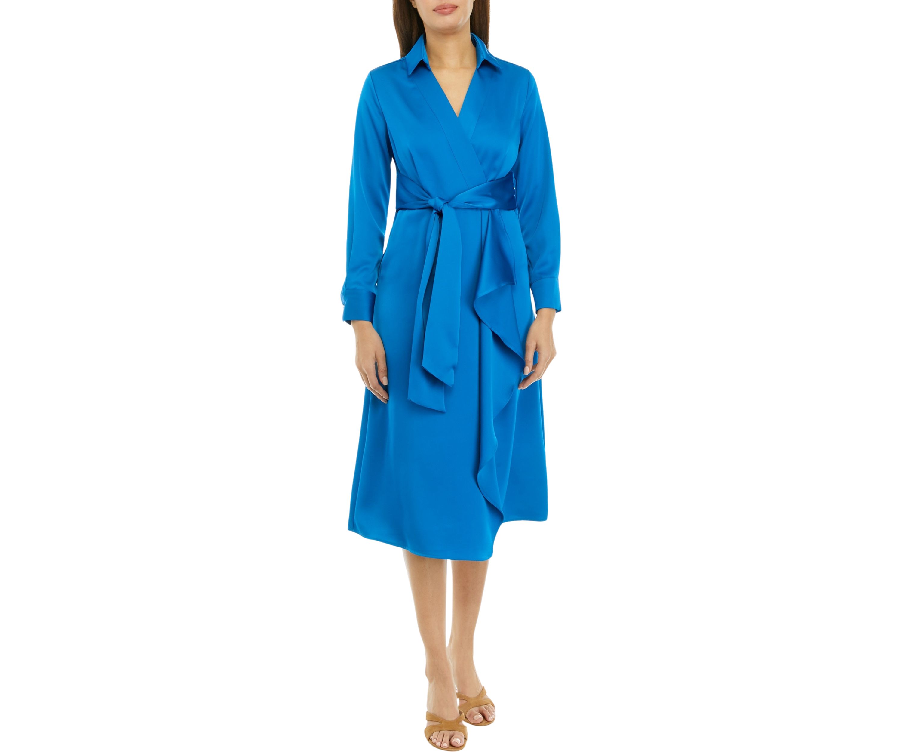 Womens Long Sleeve Collared Shirtdress